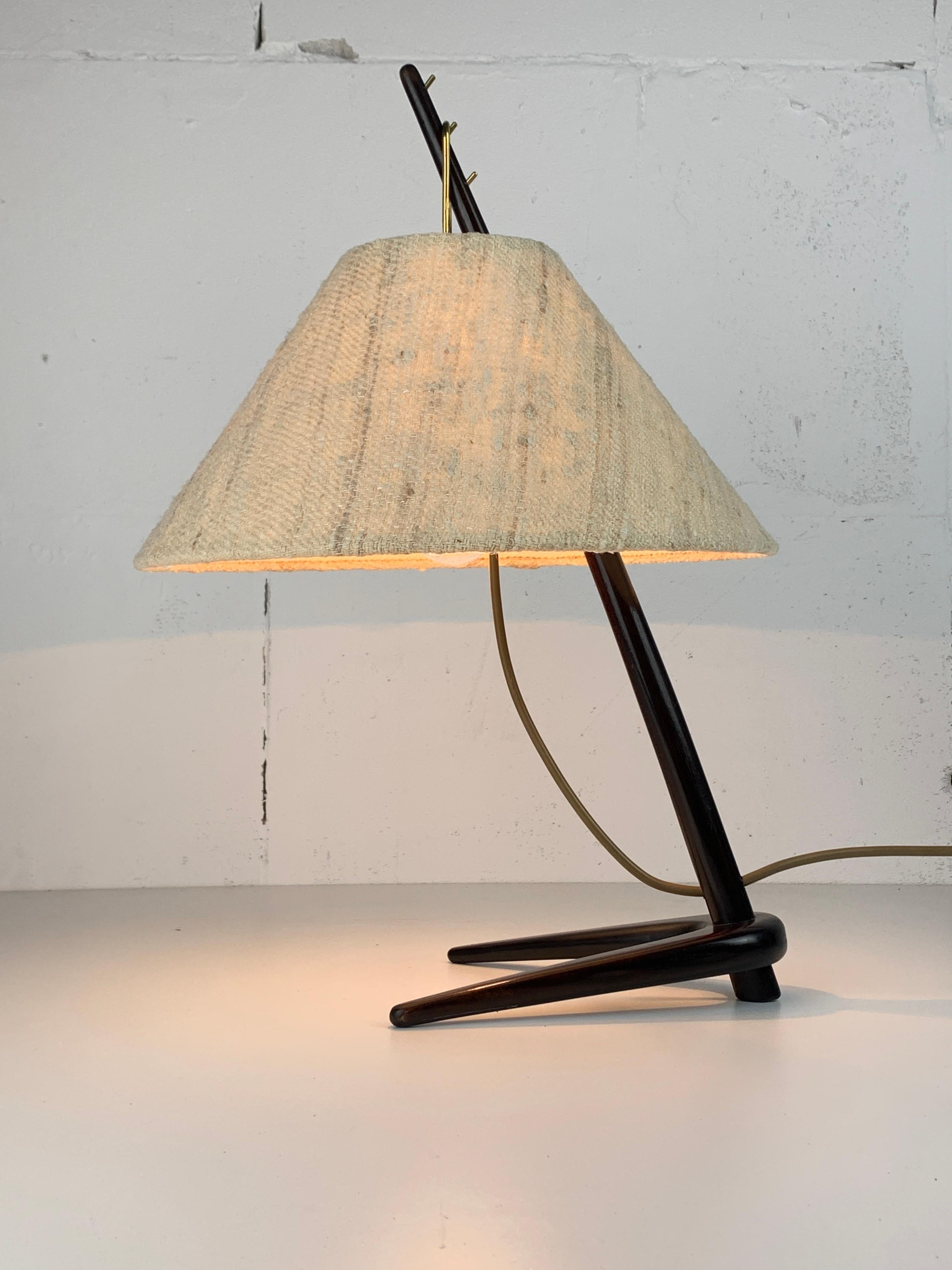 Lámpara de mesa Dornstab de mediados de siglo de A. Pöll para Kalmar, 1947 en venta 7