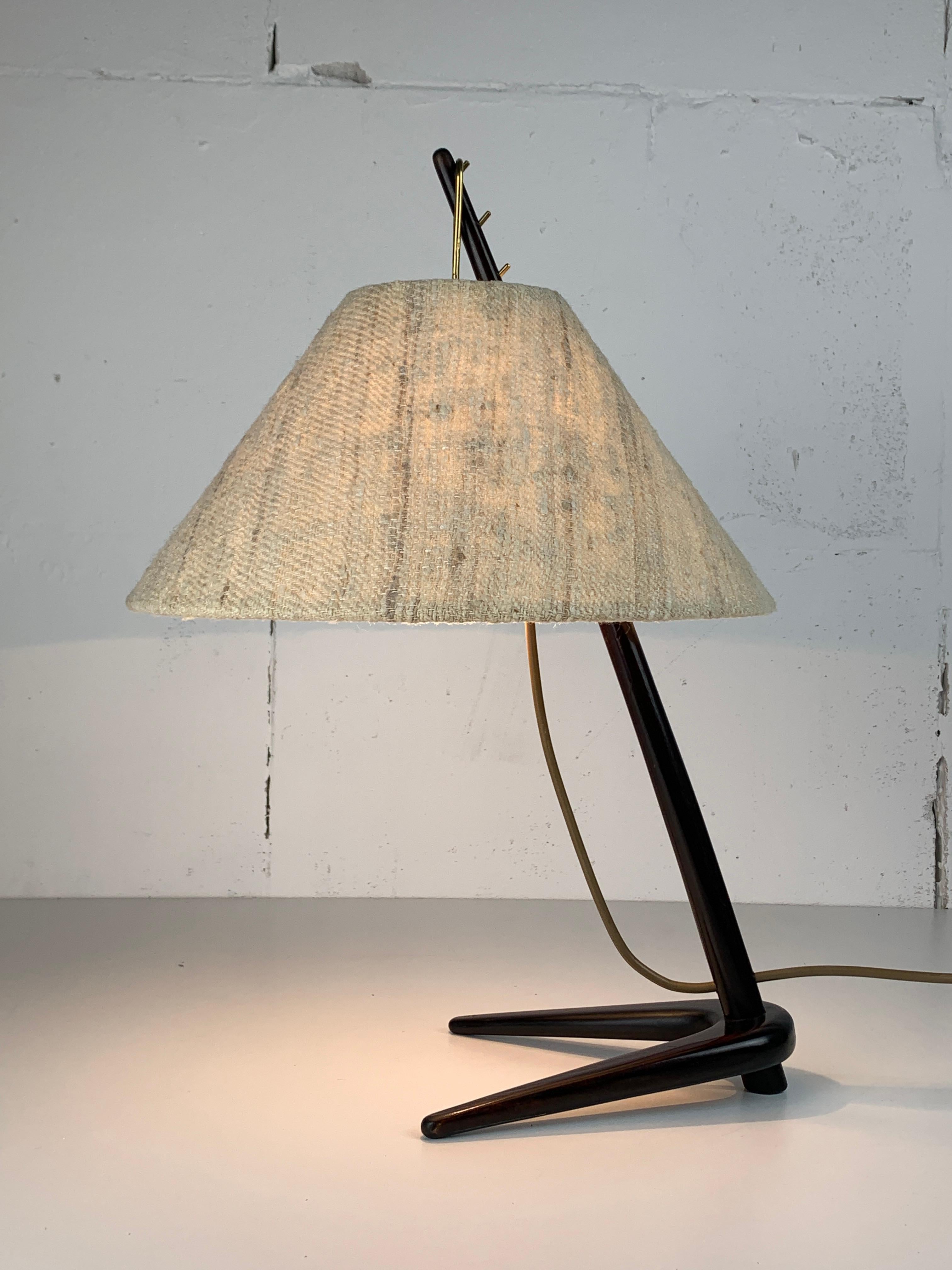 Lámpara de mesa Dornstab de mediados de siglo de A. Pöll para Kalmar, 1947 en venta 11