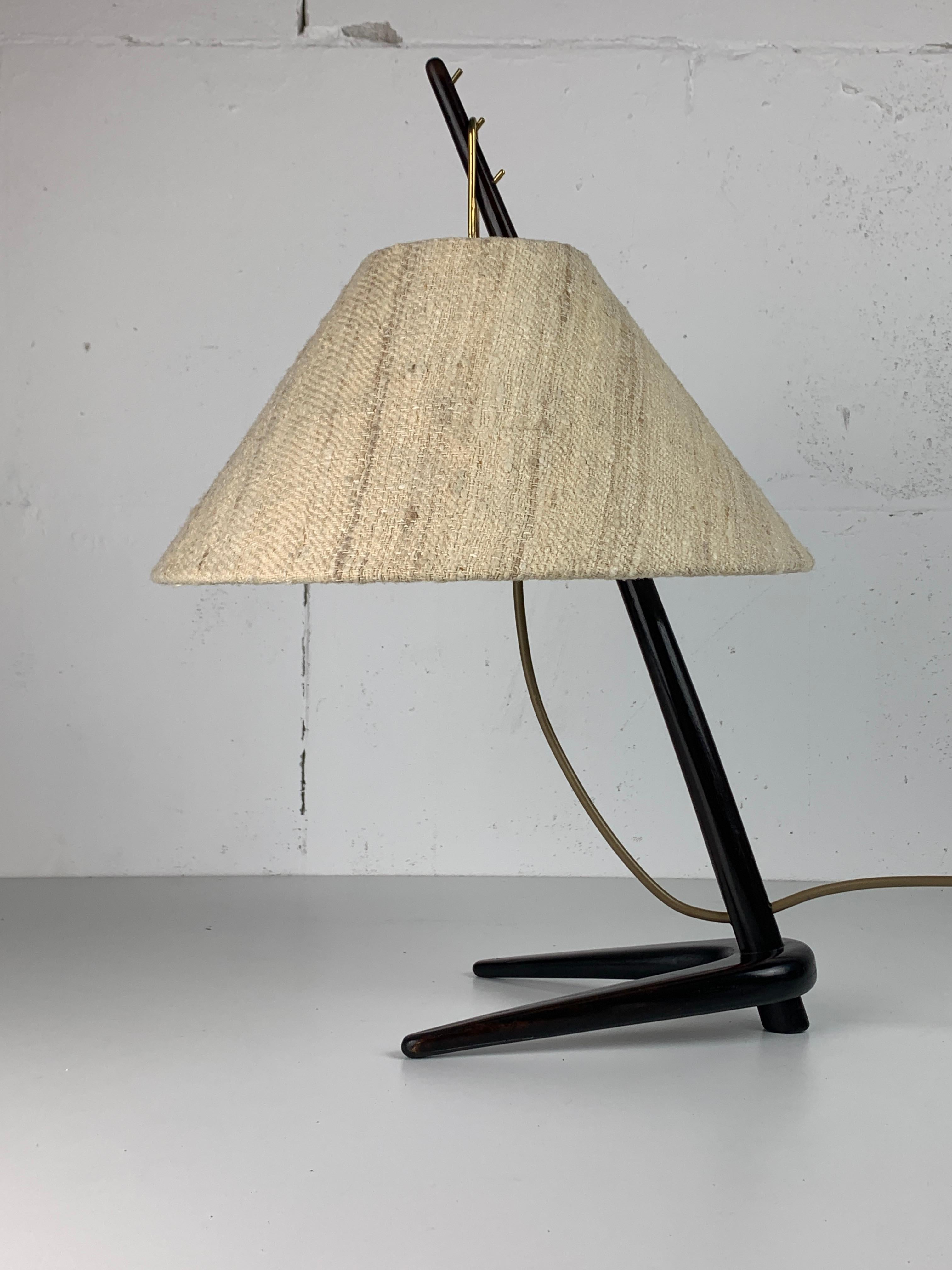 Lámpara de mesa Dornstab de mediados de siglo de A. Pöll para Kalmar, 1947 Moderno de mediados de siglo en venta