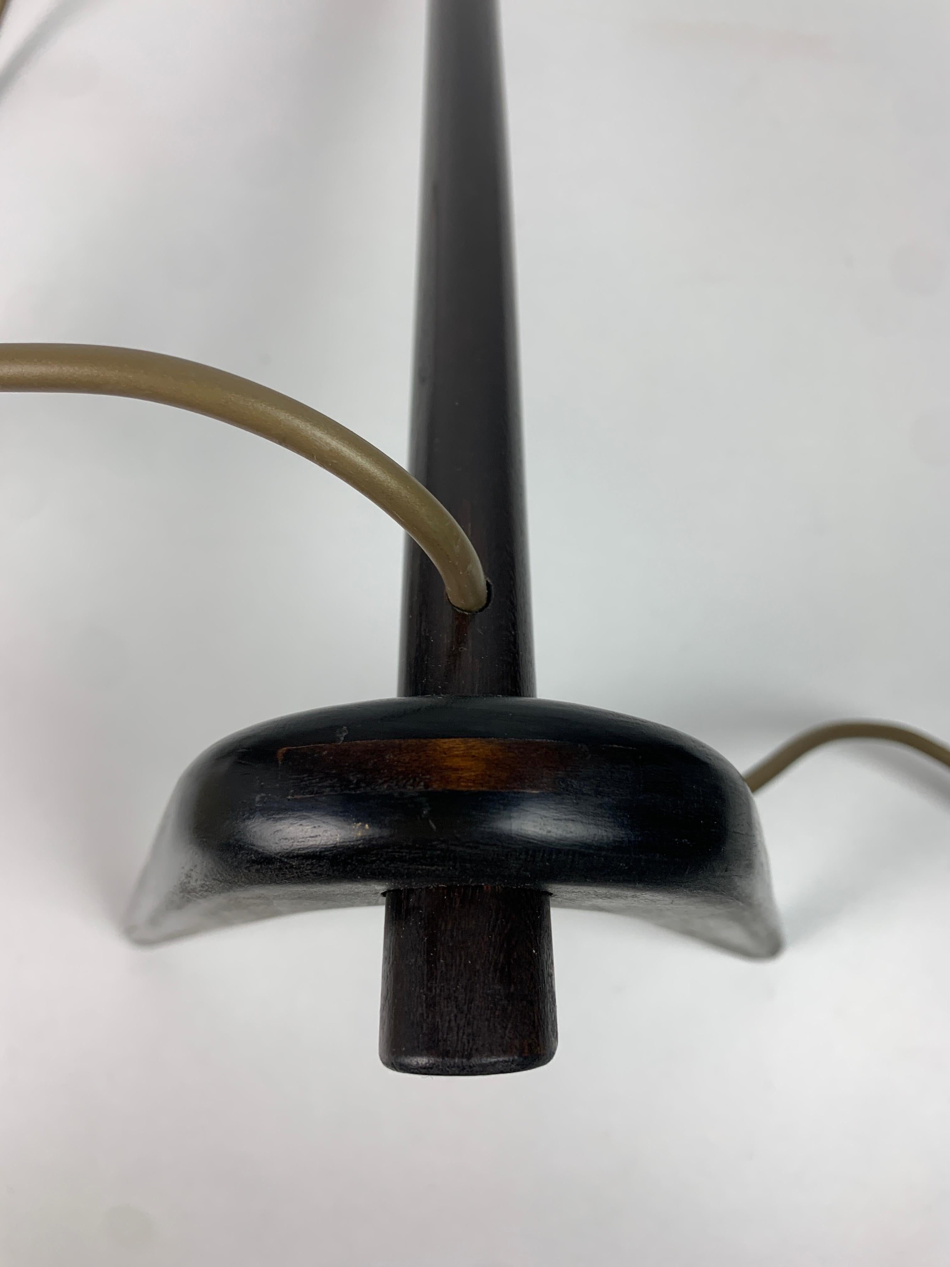 Lámpara de mesa Dornstab de mediados de siglo de A. Pöll para Kalmar, 1947 en Bueno estado para la venta en Zaandam, NL