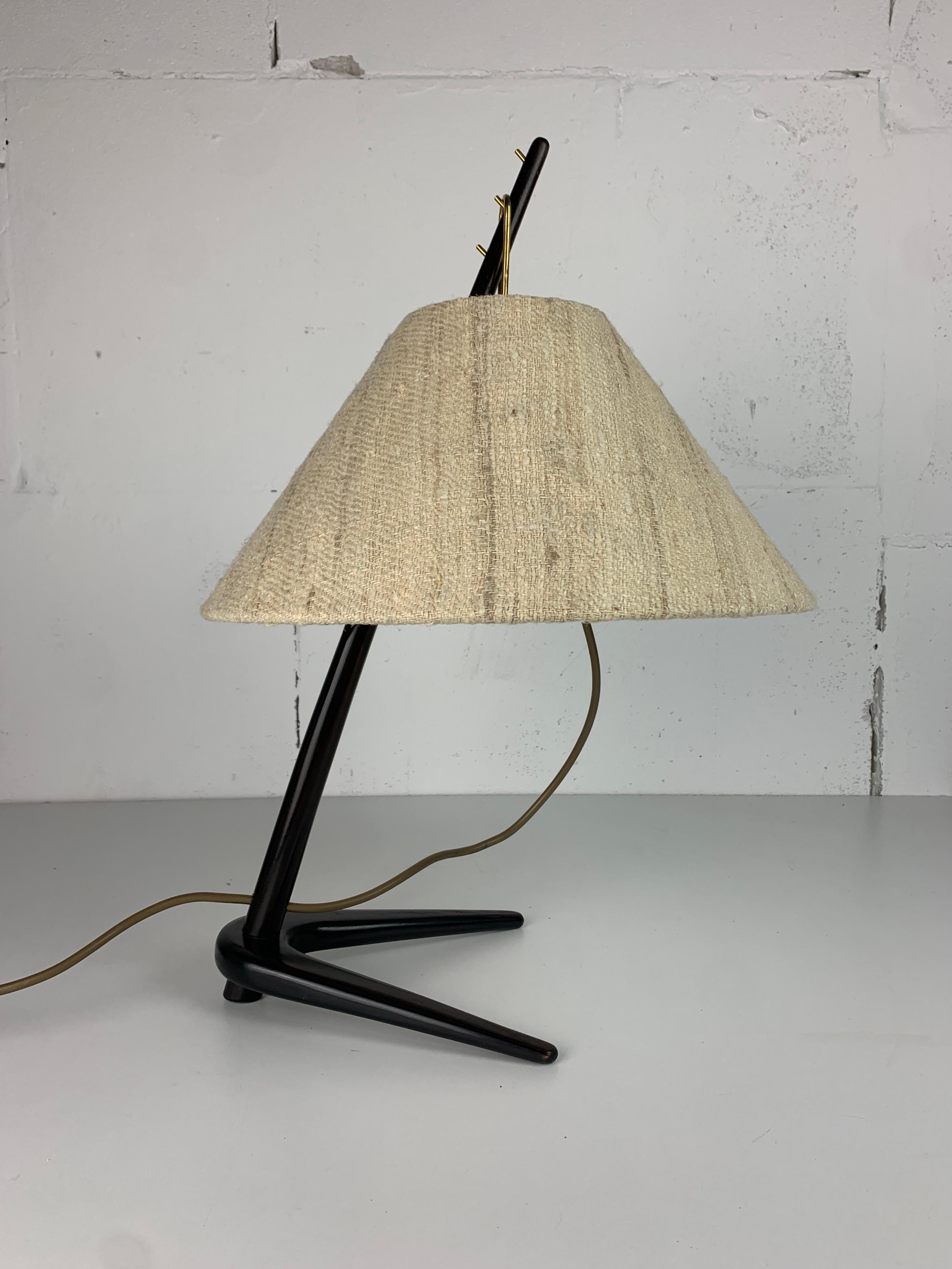 Lámpara de mesa Dornstab de mediados de siglo de A. Pöll para Kalmar, 1947 en venta 1