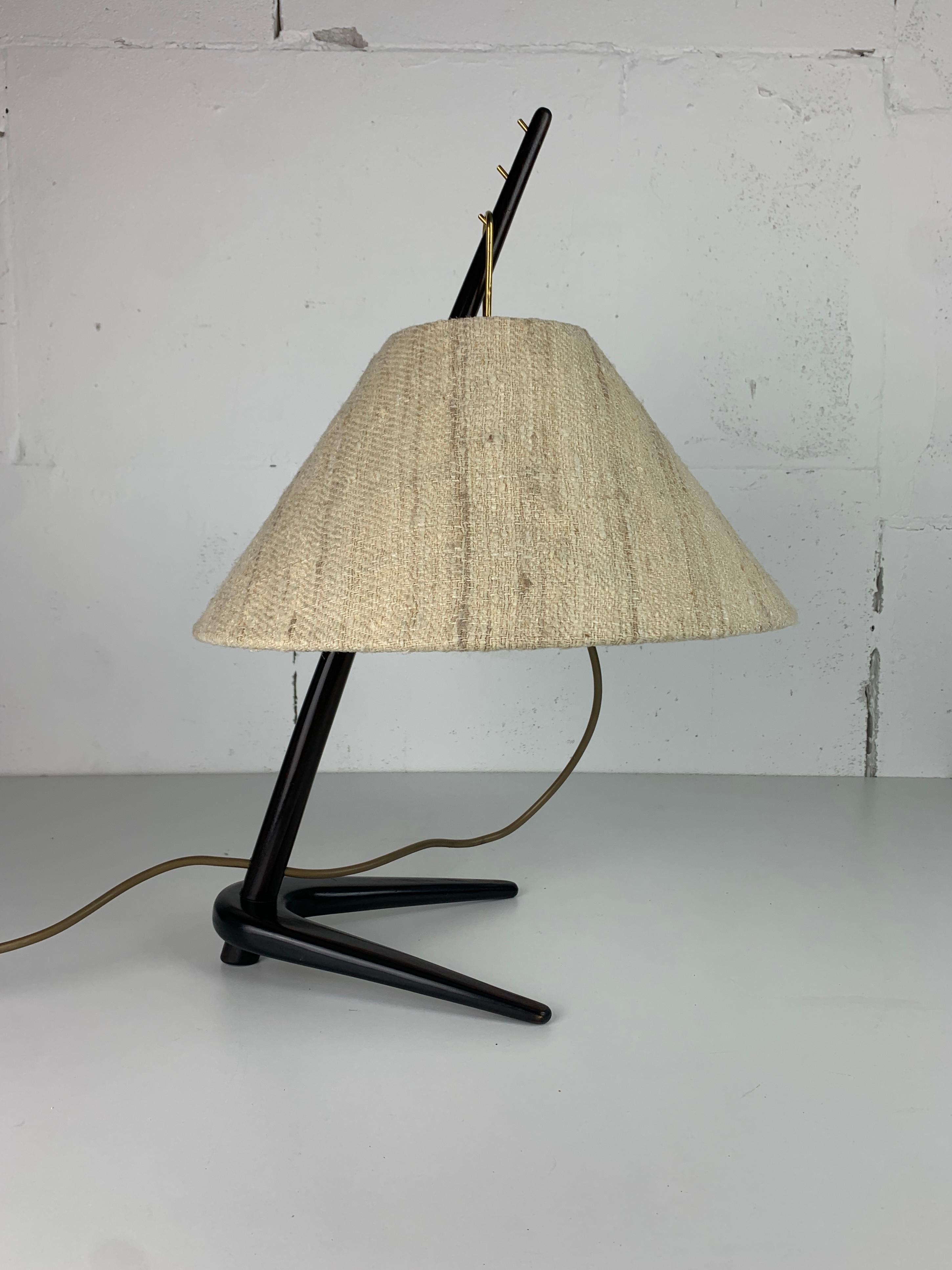 Lámpara de mesa Dornstab de mediados de siglo de A. Pöll para Kalmar, 1947 en venta 2
