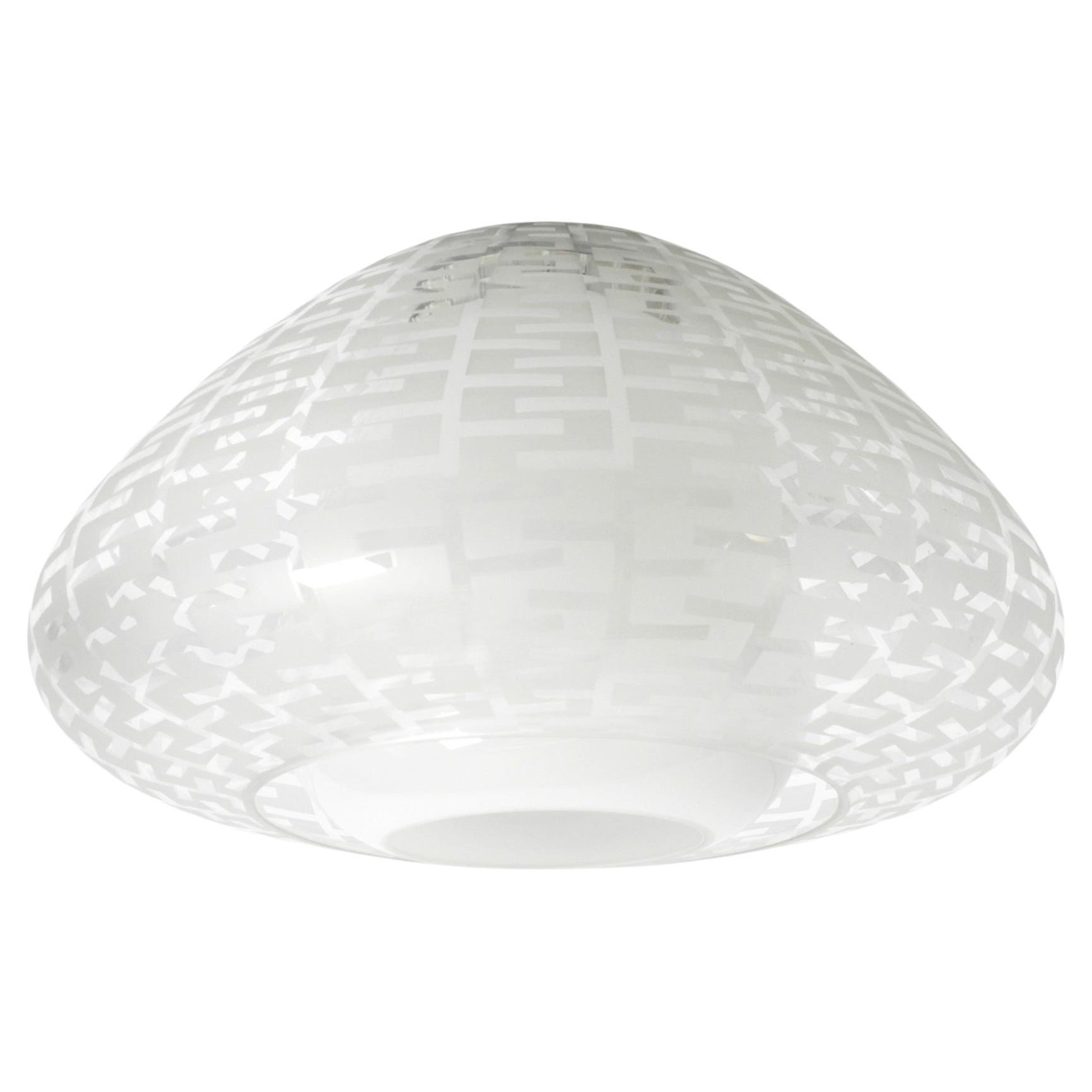 Mid Century double glass ceiling lamp by Wilhelm Wagenfeld for Peill & Putzler