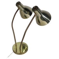 Mid Century Double Gooseneck Desk Lamp c. 1950/60's