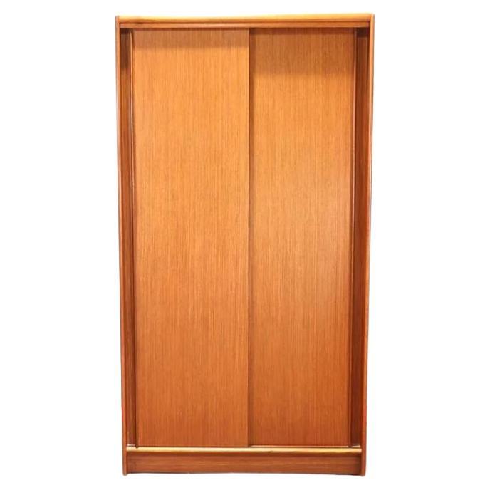 Mid Century Double Modern Teak Amoire Wardrobe by Austinsuite