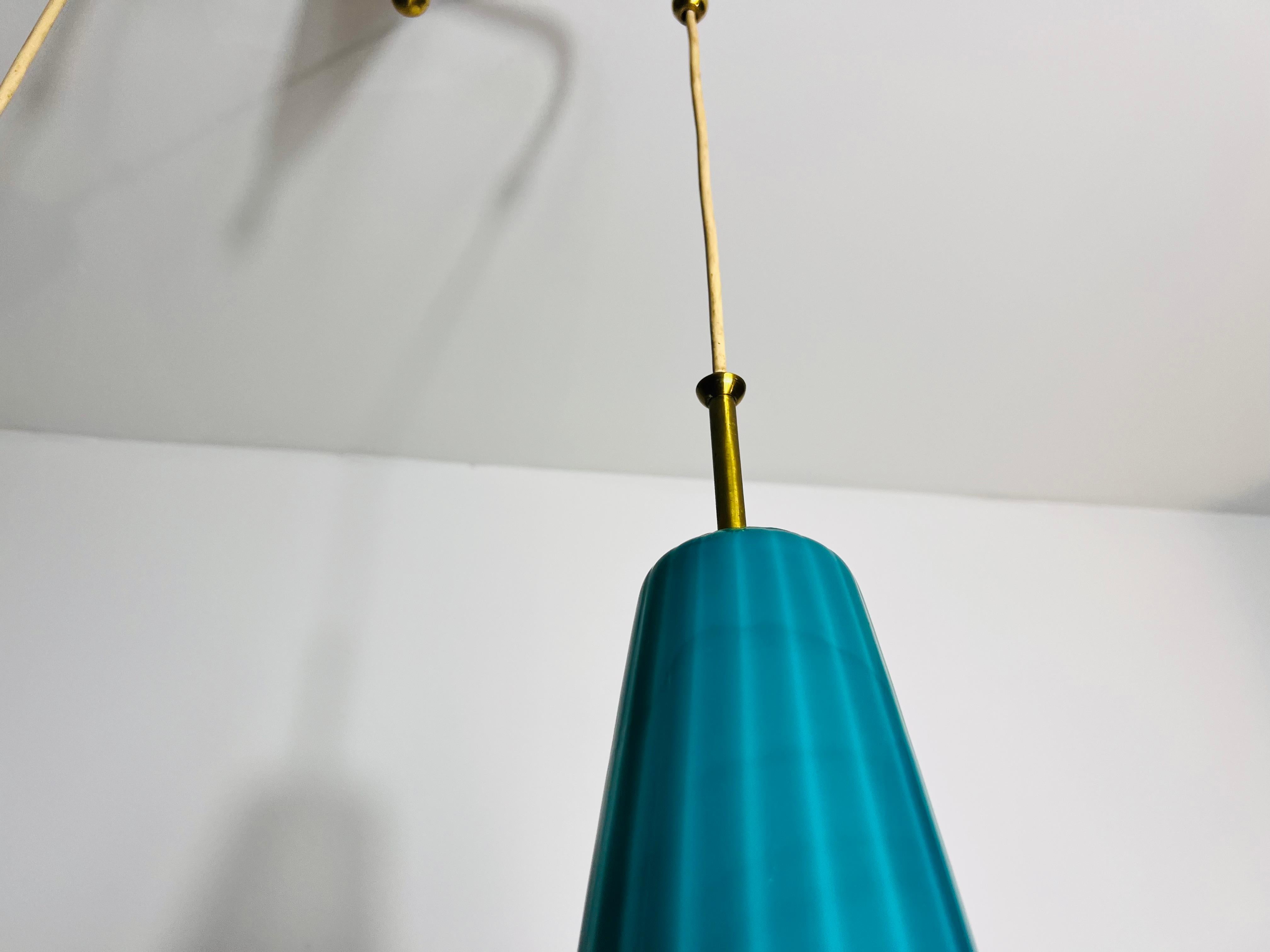 Mid-Century Double Murano Glass Ceiling Lamp, Italy, 1960s For Sale 2
