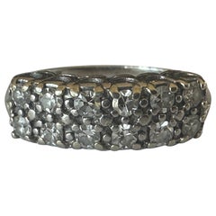 Mid-Century Double Row Diamond Band