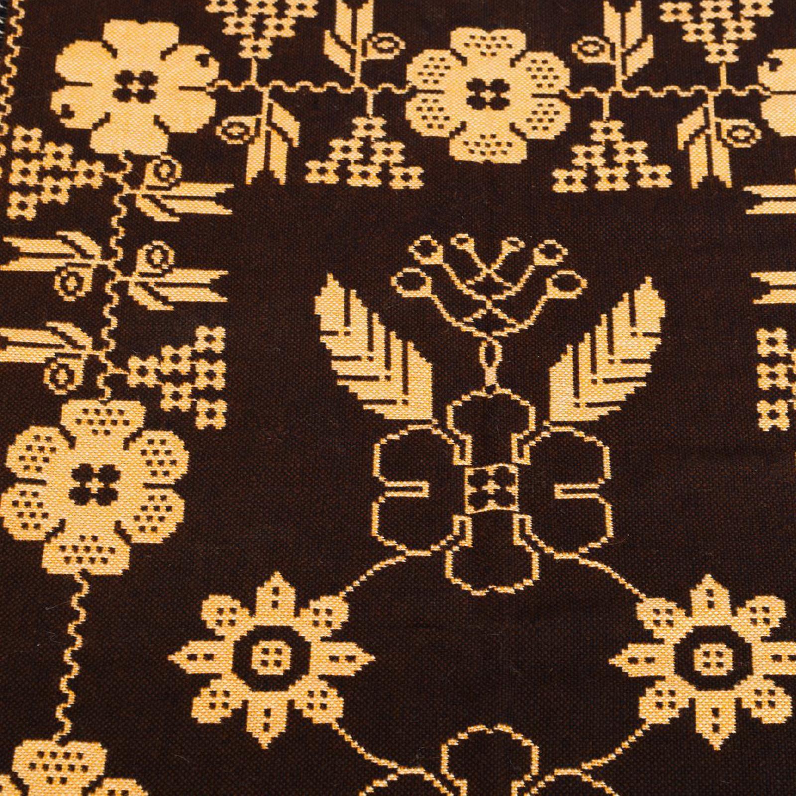 Mid-Century Double Weaved Wall Hanging Wool Tapestry, Finland, 1960s 3