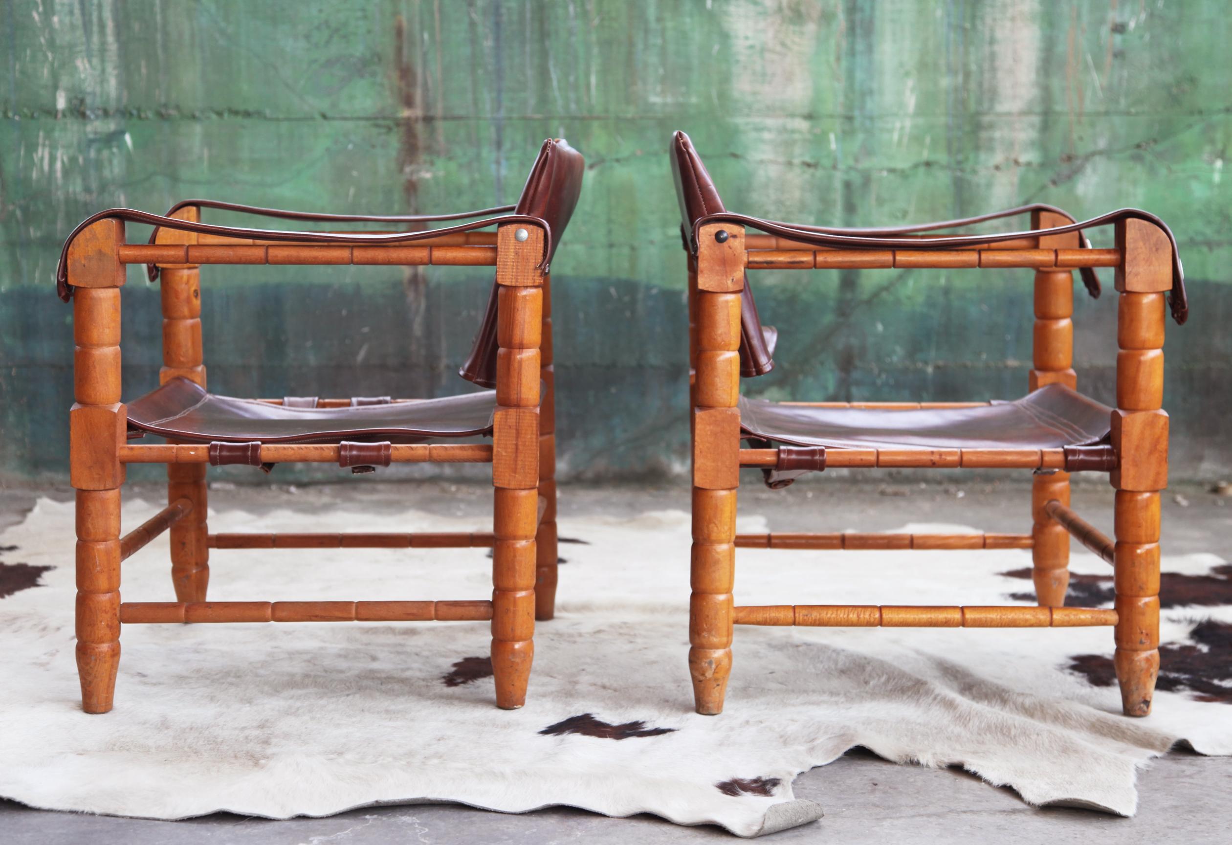 Paire de chaises de style Douglas Heaslett pour Arne Norell du milieu du siècle dernier en vente 3