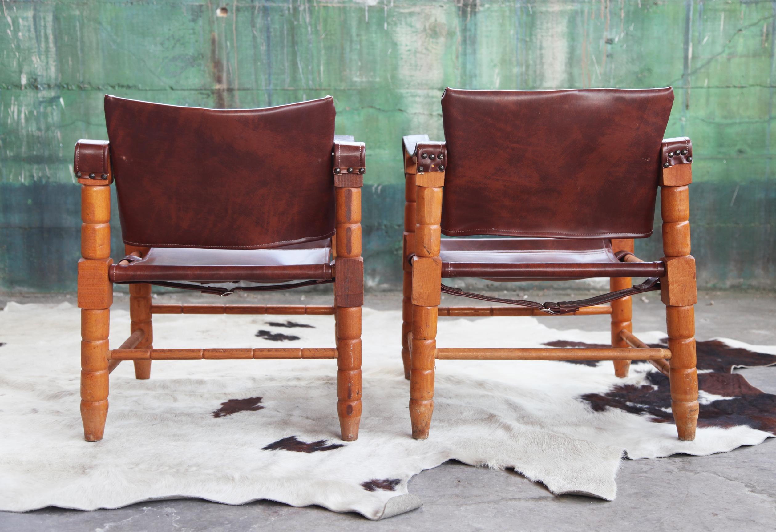 Mid Century Douglas Heaslett Arne Norell Style Chairs, a Pair For Sale 4