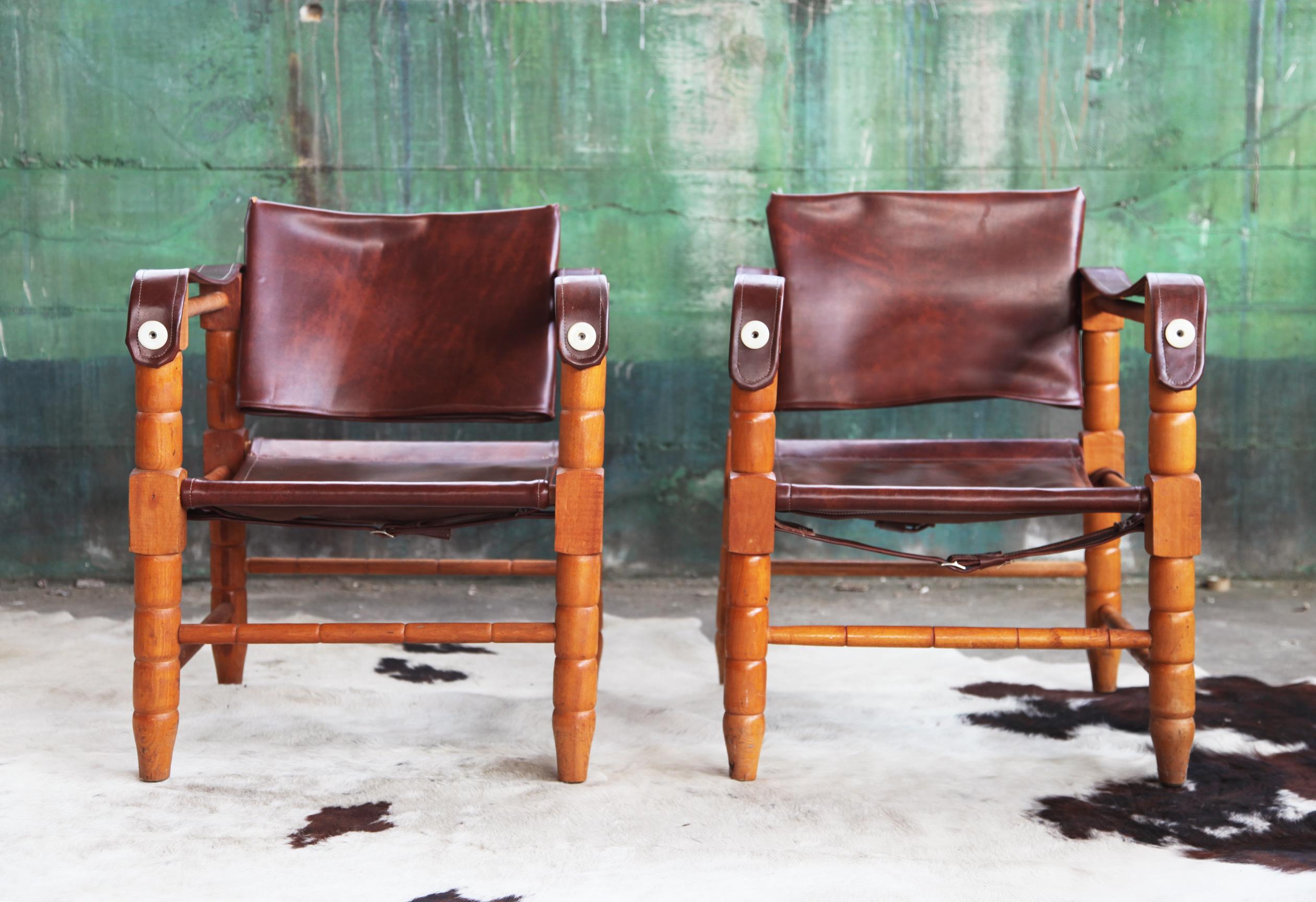 Mid-Century Modern Paire de chaises de style Douglas Heaslett pour Arne Norell du milieu du siècle dernier en vente