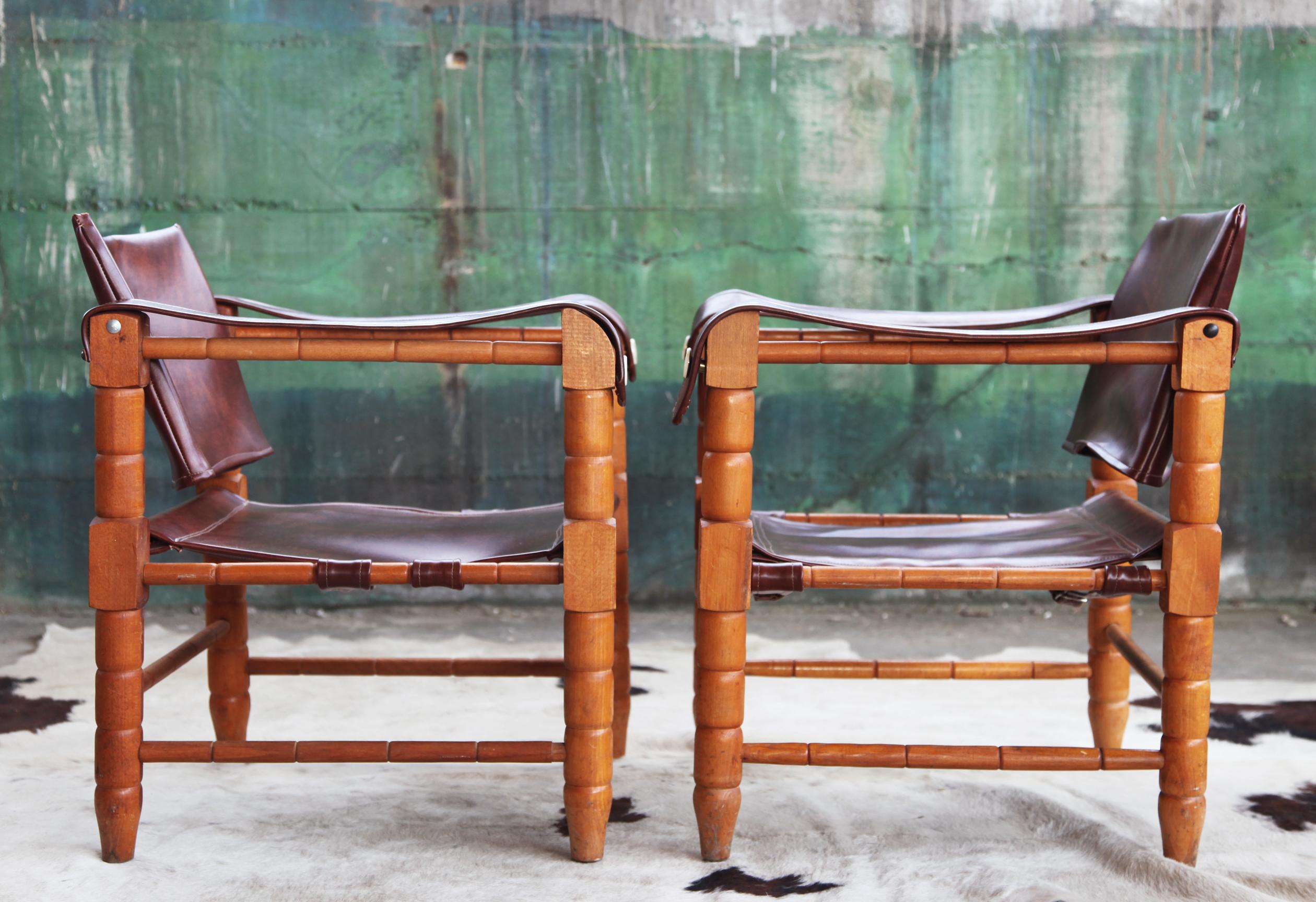 Mid Century Douglas Heaslett Arne Norell Style Chairs, a Pair For Sale 1