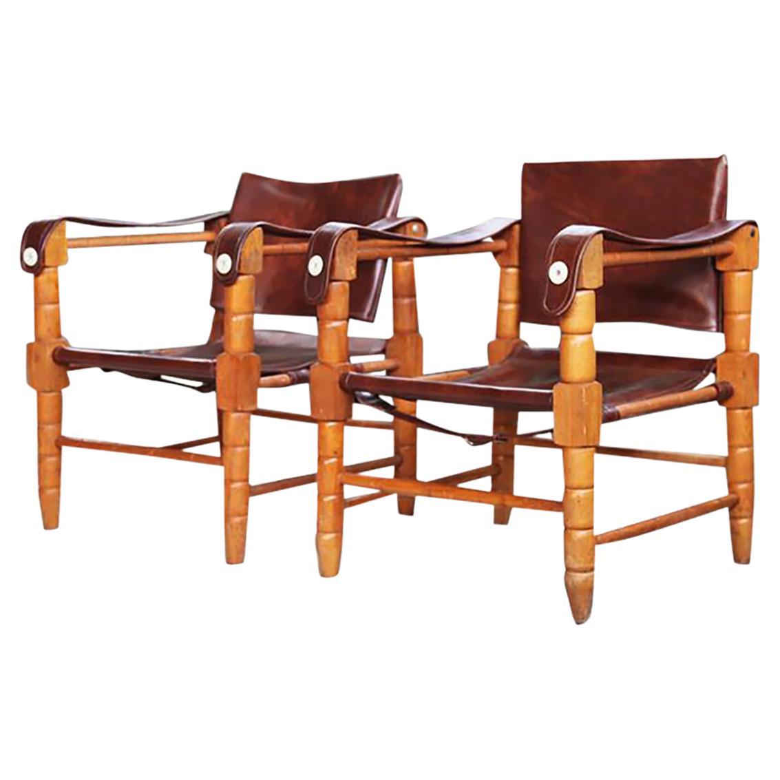 Paire de chaises de style Douglas Heaslett pour Arne Norell du milieu du siècle dernier en vente