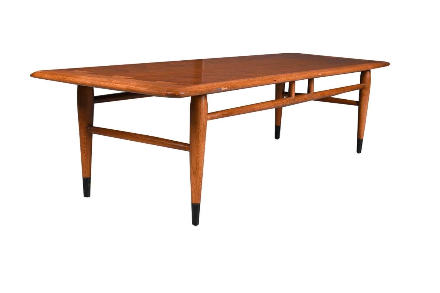 Midcentury Dovetail Coffee Table Lane Acclaim For Sale 1