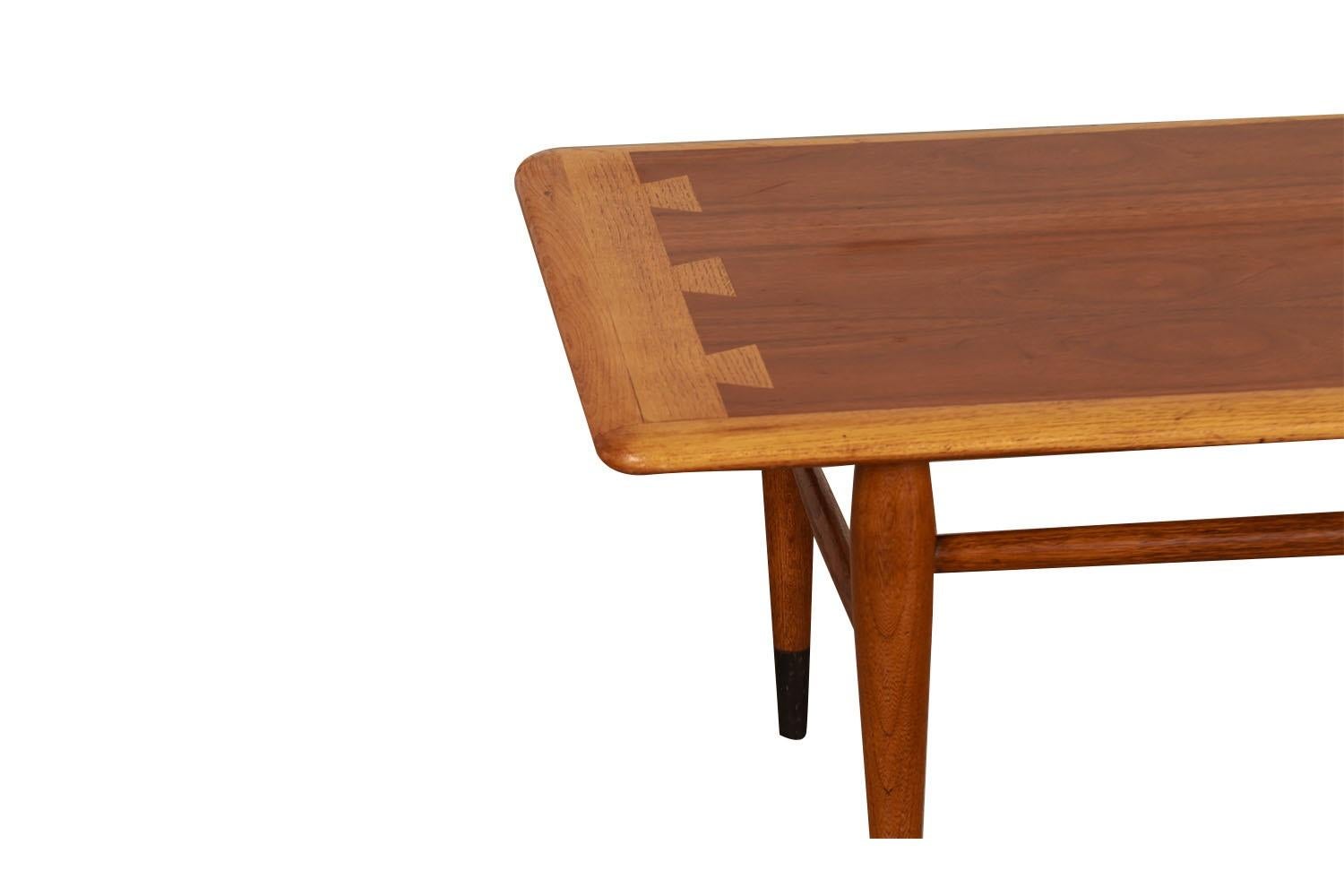 Mid-Century Modern Mid-Century Dovetail Coffee Table Lane Acclaim