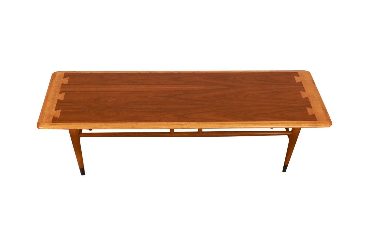 American Mid-Century Dovetail Coffee Table Lane Acclaim
