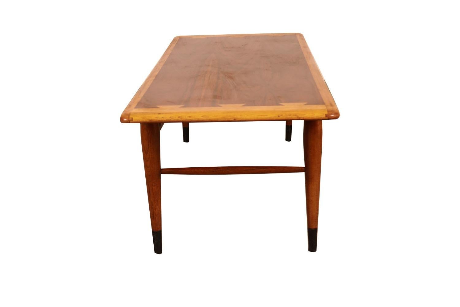 Mid-20th Century Mid-Century Dovetail Coffee Table Lane Acclaim