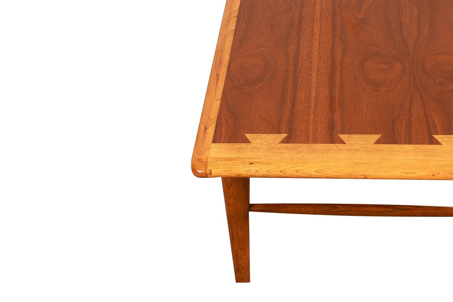 Oak Mid-Century Dovetail Coffee Table Lane Acclaim