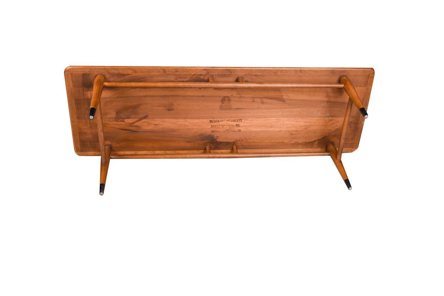 Mid-20th Century Midcentury Dovetail Coffee Table Lane Acclaim For Sale