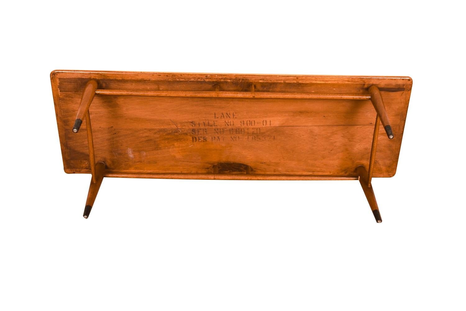 Mid-Century Dovetail Coffee Table Lane Acclaim 2