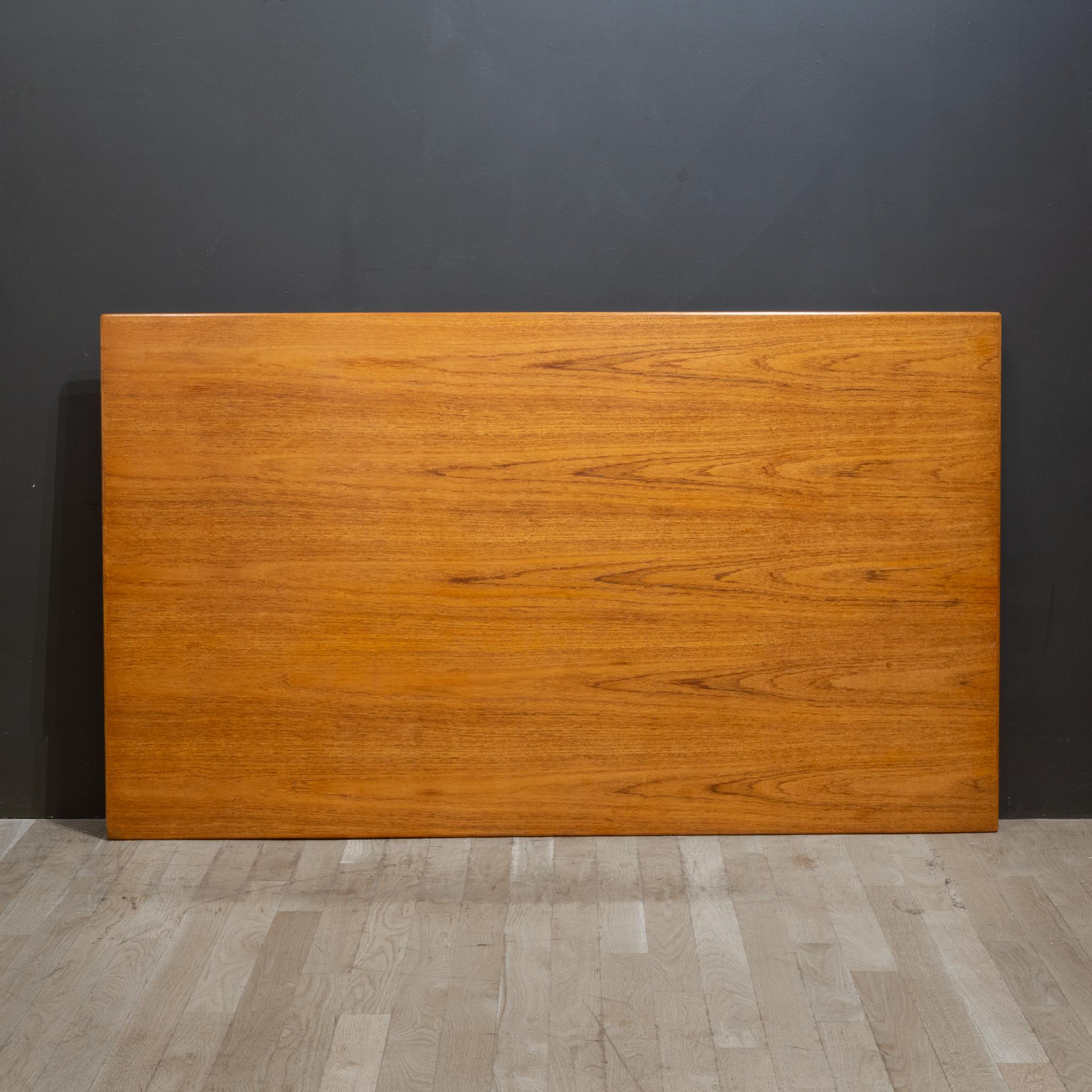 Mid-century Draw Leaf Teak Dining Table c.1960 7