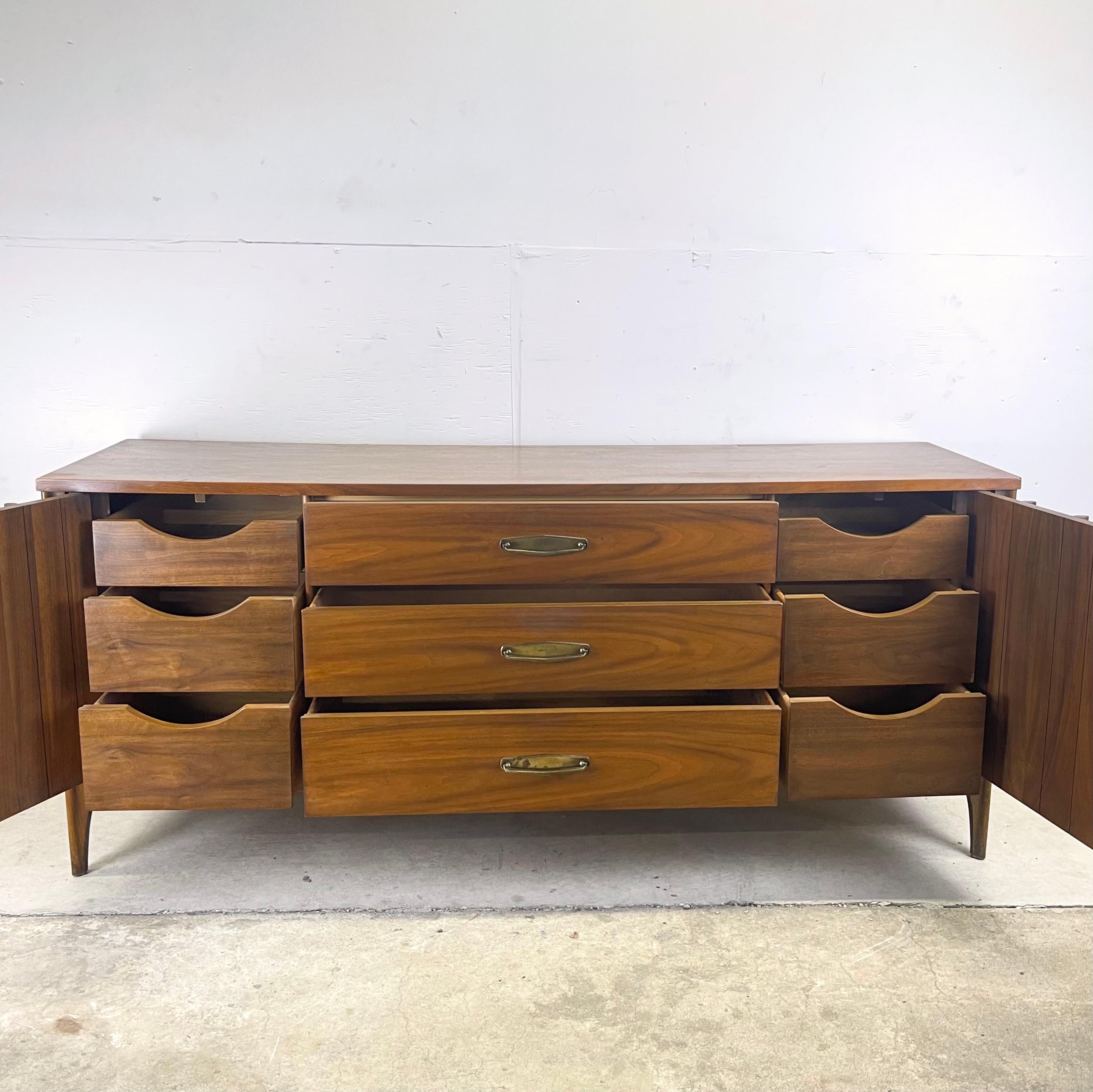 Mid-Century Dresser and Mirror Set by Kent Coffey For Sale 6