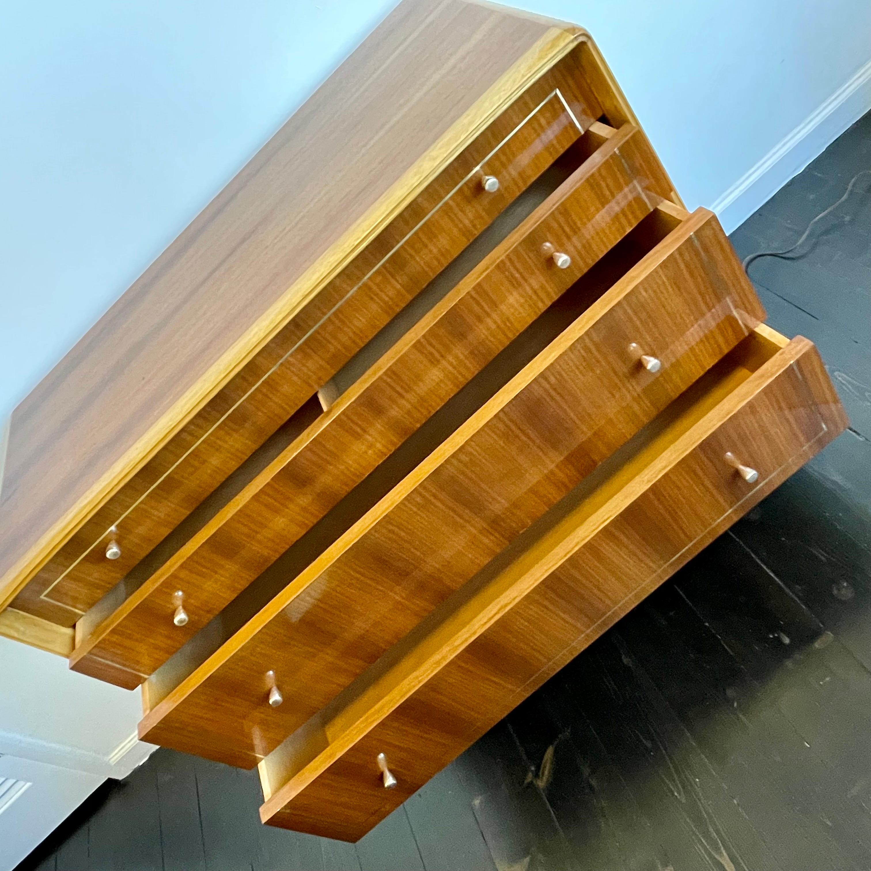Mid Century Dresser, Teak & Butternut by Erno Fabry, in the Style of Gio Ponte For Sale 5