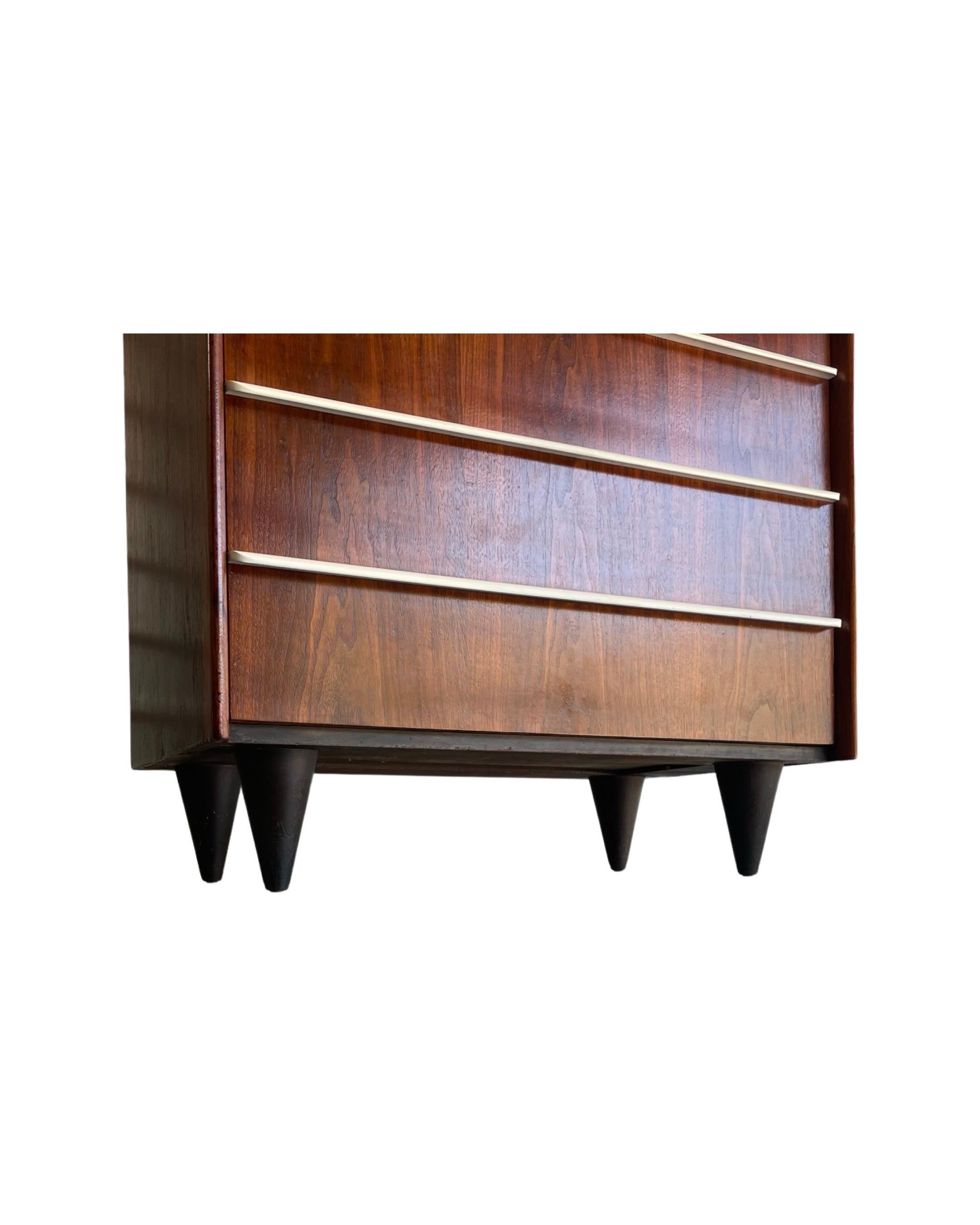 Mid-20th Century Mid Century Dresser by Gilbert Rohde for Herman Miller in Walnut, Circa 1948