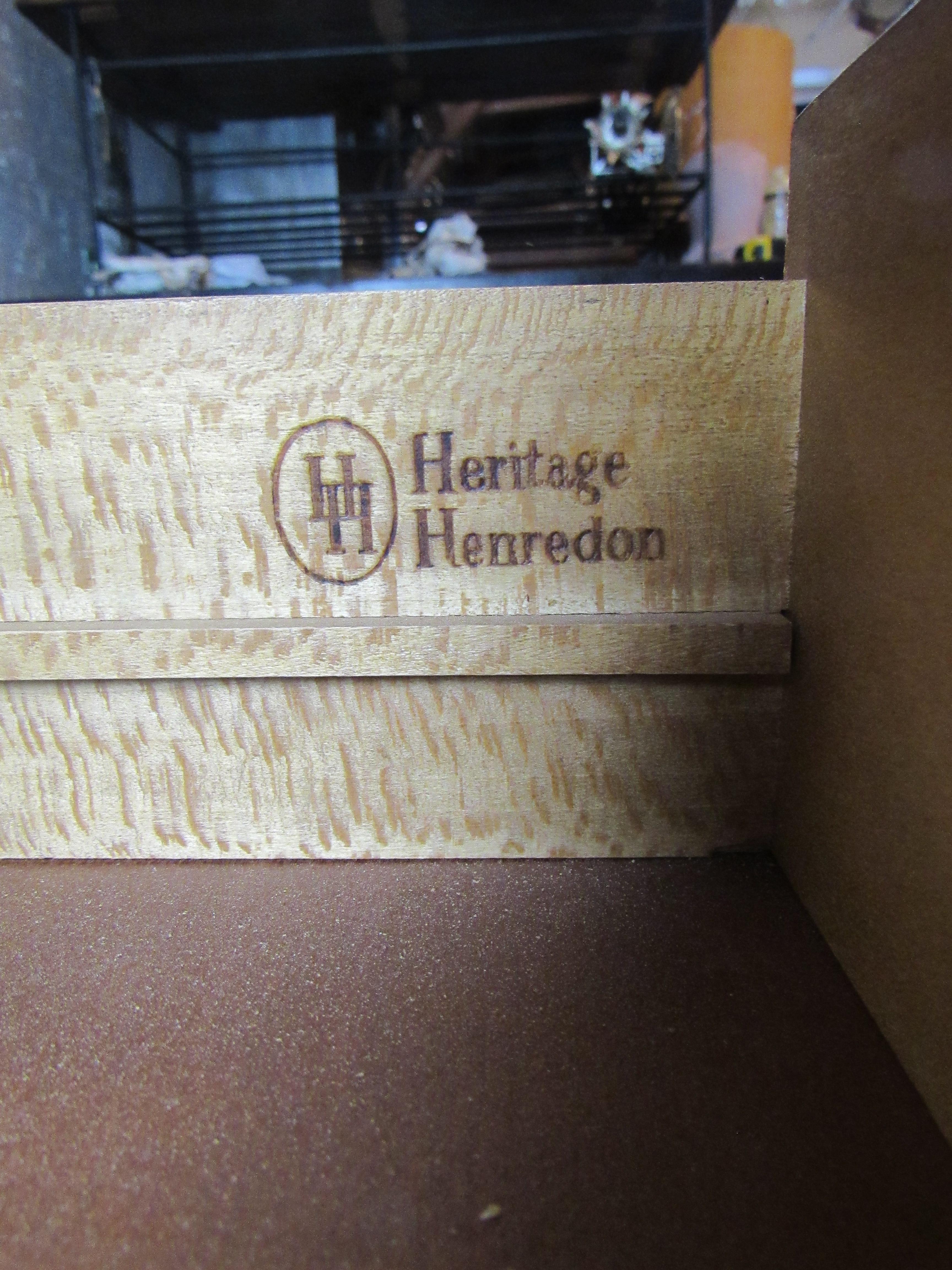 Wood Midcentury Dresser by Heritage Henredon For Sale