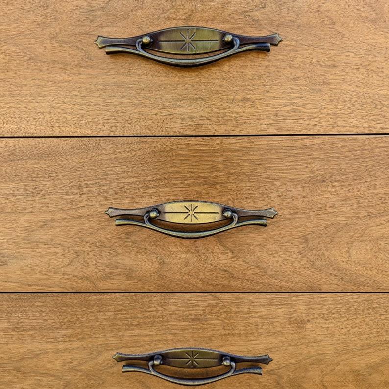 Mid-Century Modern Mid Century Dresser by LA Period Furniture, Nine Drawers, Credenza For Sale
