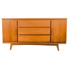 Retro Mid Century Dresser Credenza Brass Pulls