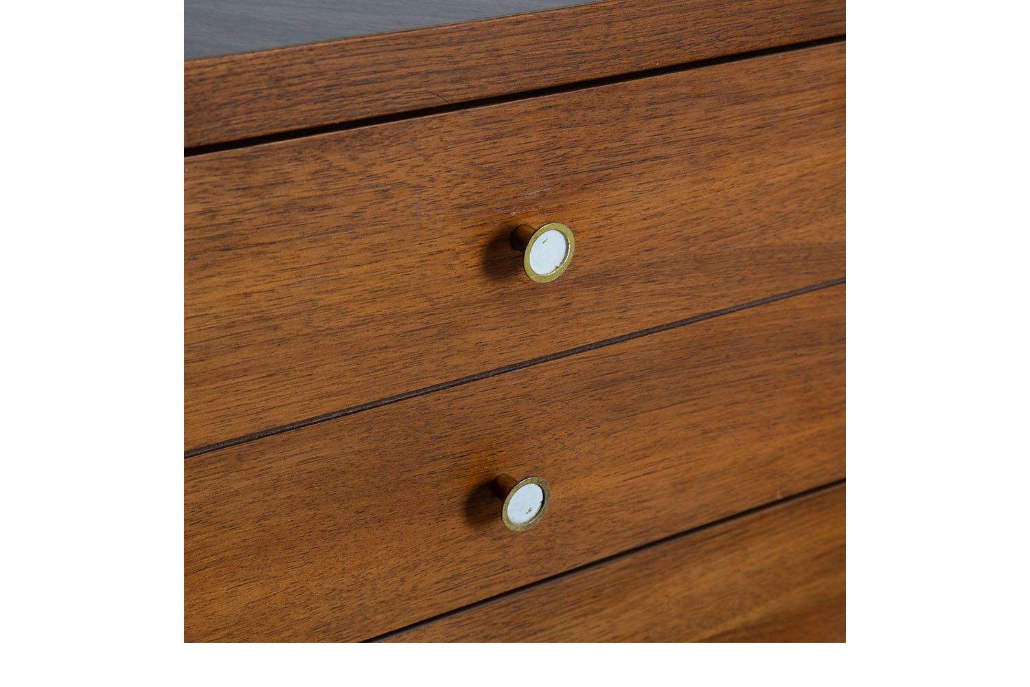 American Mid-Century Dresser Desk Corner Unit Three Piece Collection Johnson Carper
