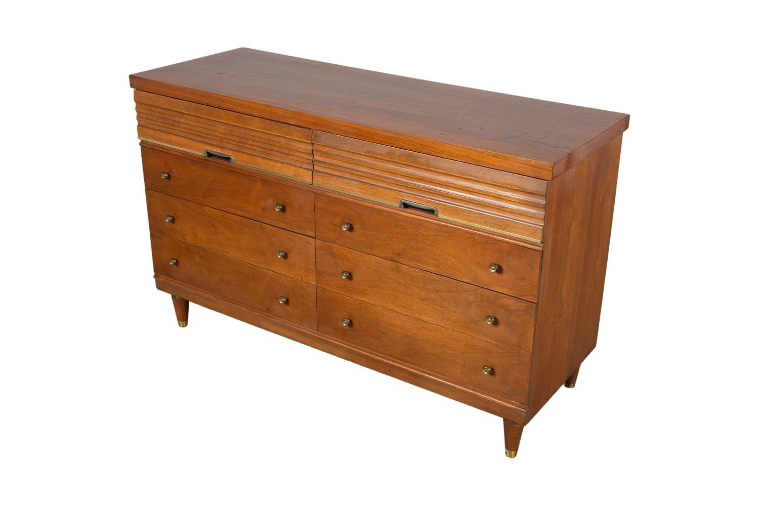 Walnut Mid-Century Dresser Harmony House For Sale