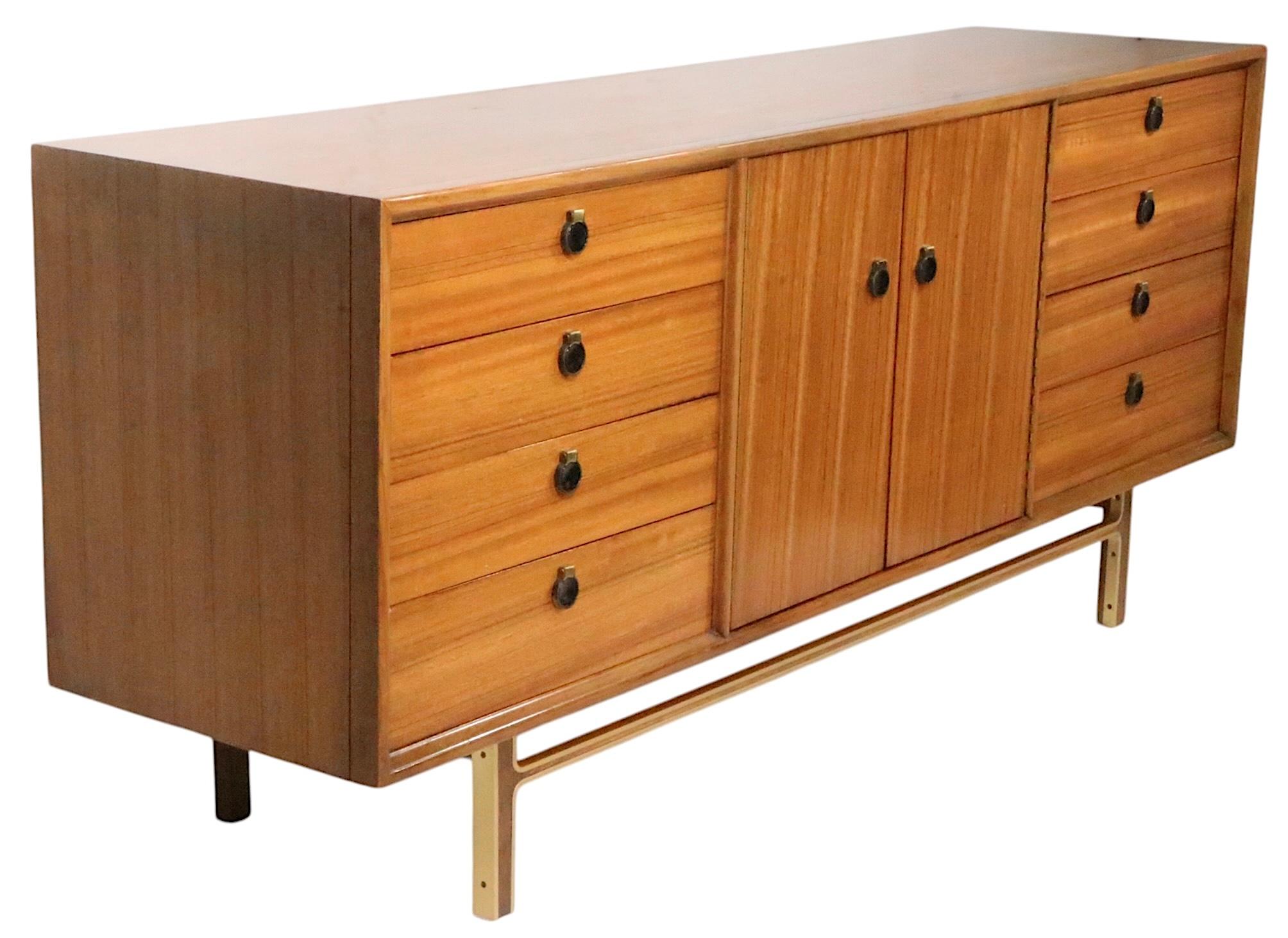 Mid-Century Modern Mid Century Dresser with Twelve Drawers For Sale