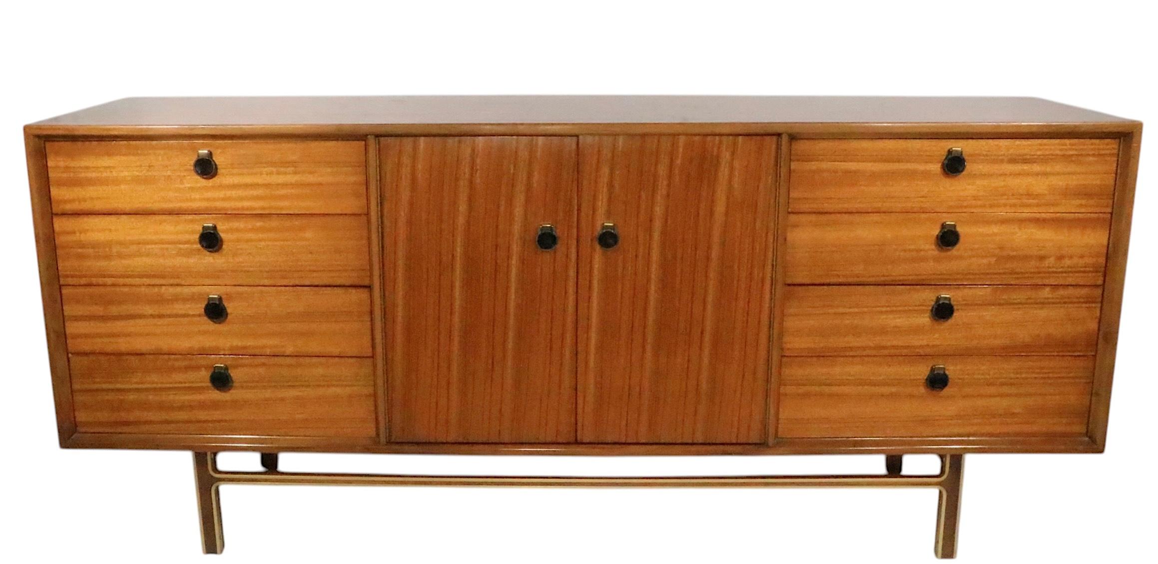 Mid Century Dresser with Twelve Drawers For Sale 2