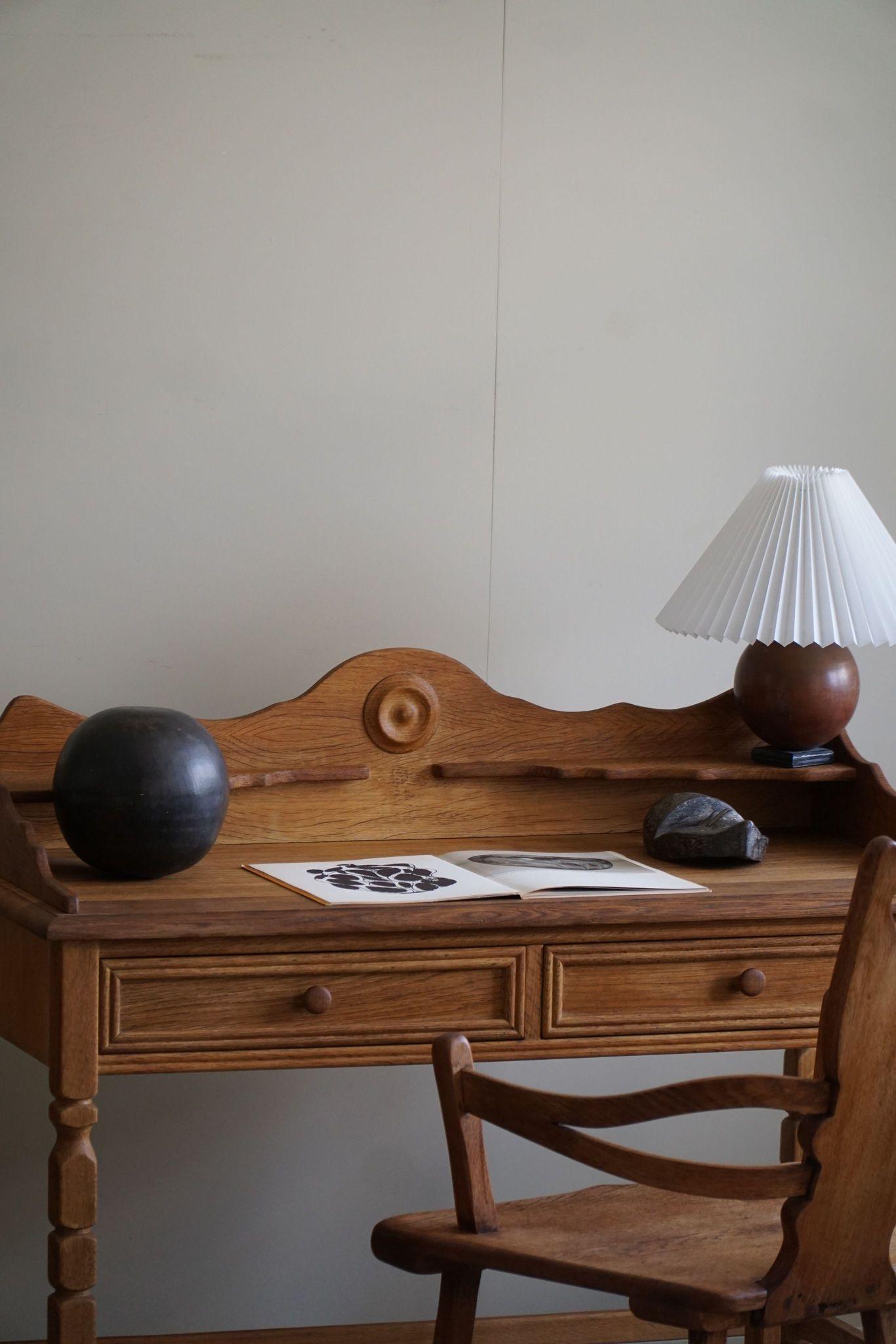 Mid-Century Modern Mid Century Dressing Table / Desk in Oak, Made by a Danish Cabinetmaker, 1950s