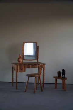 Mid Century Dressing Table in Solid Oak, by Danish Cabinetmaker, 1950s
