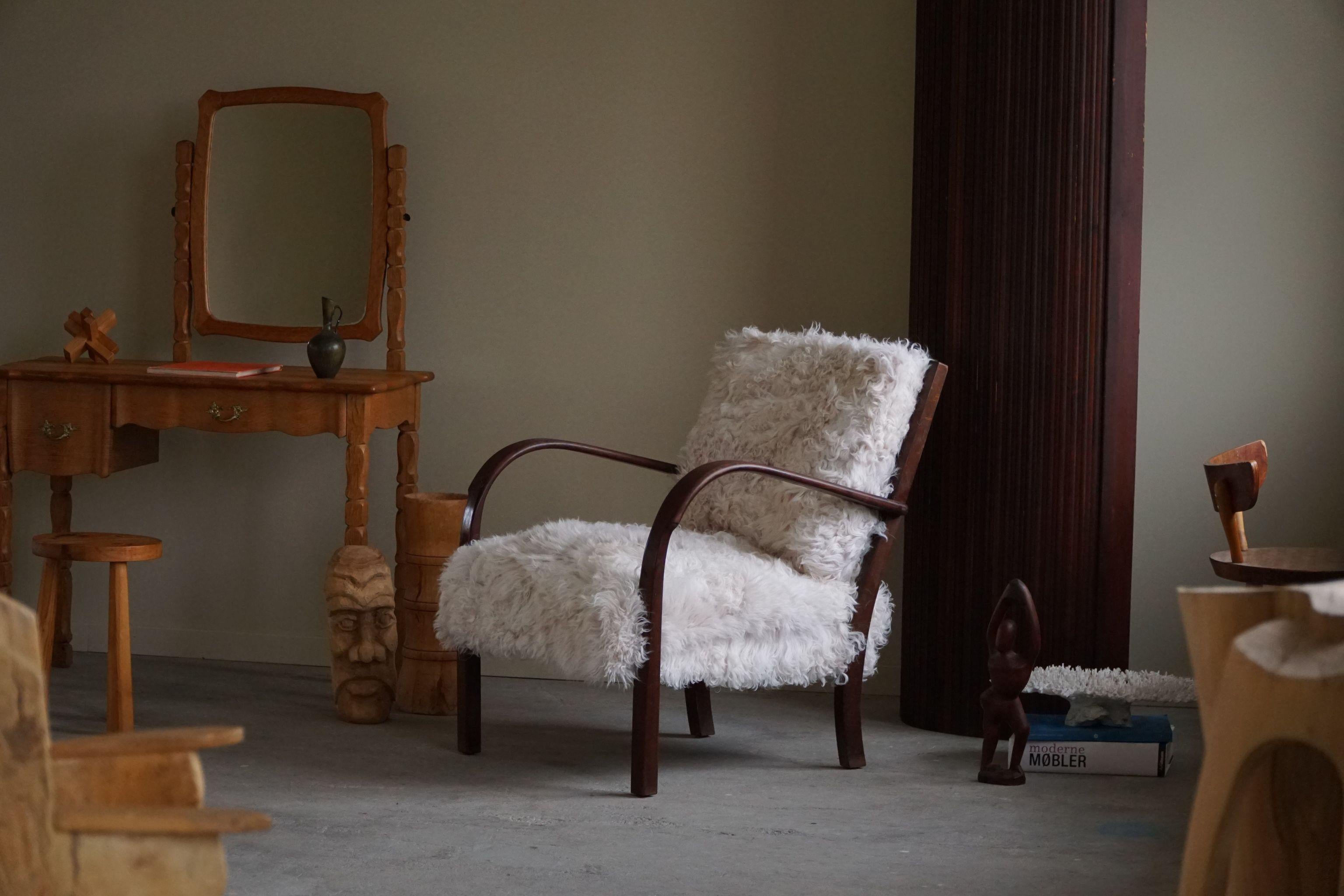 Mid Century Dressing Table in Solid Oak, Made by a Danish Cabinetmaker, 1950s 5