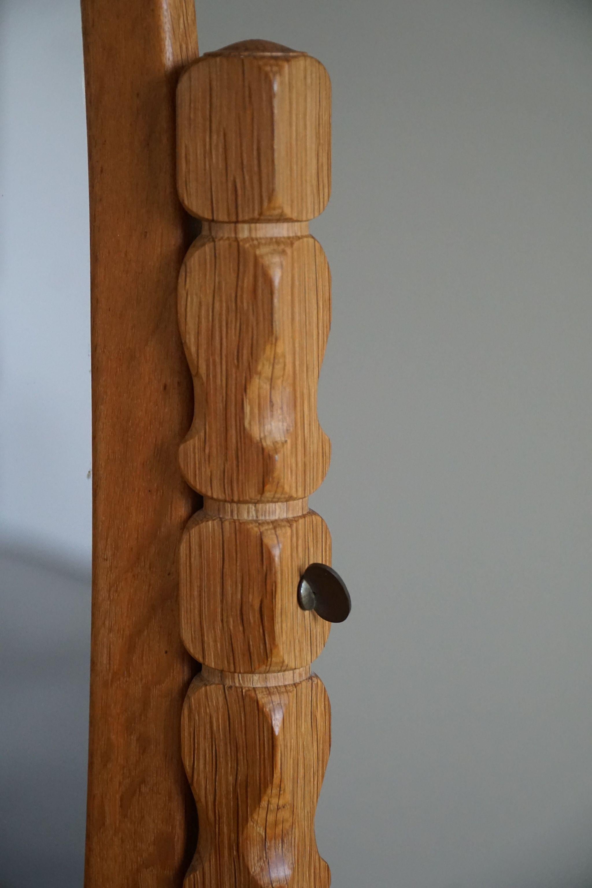 Mid Century Dressing Table in Solid Oak, Made by a Danish Cabinetmaker, 1950s 3