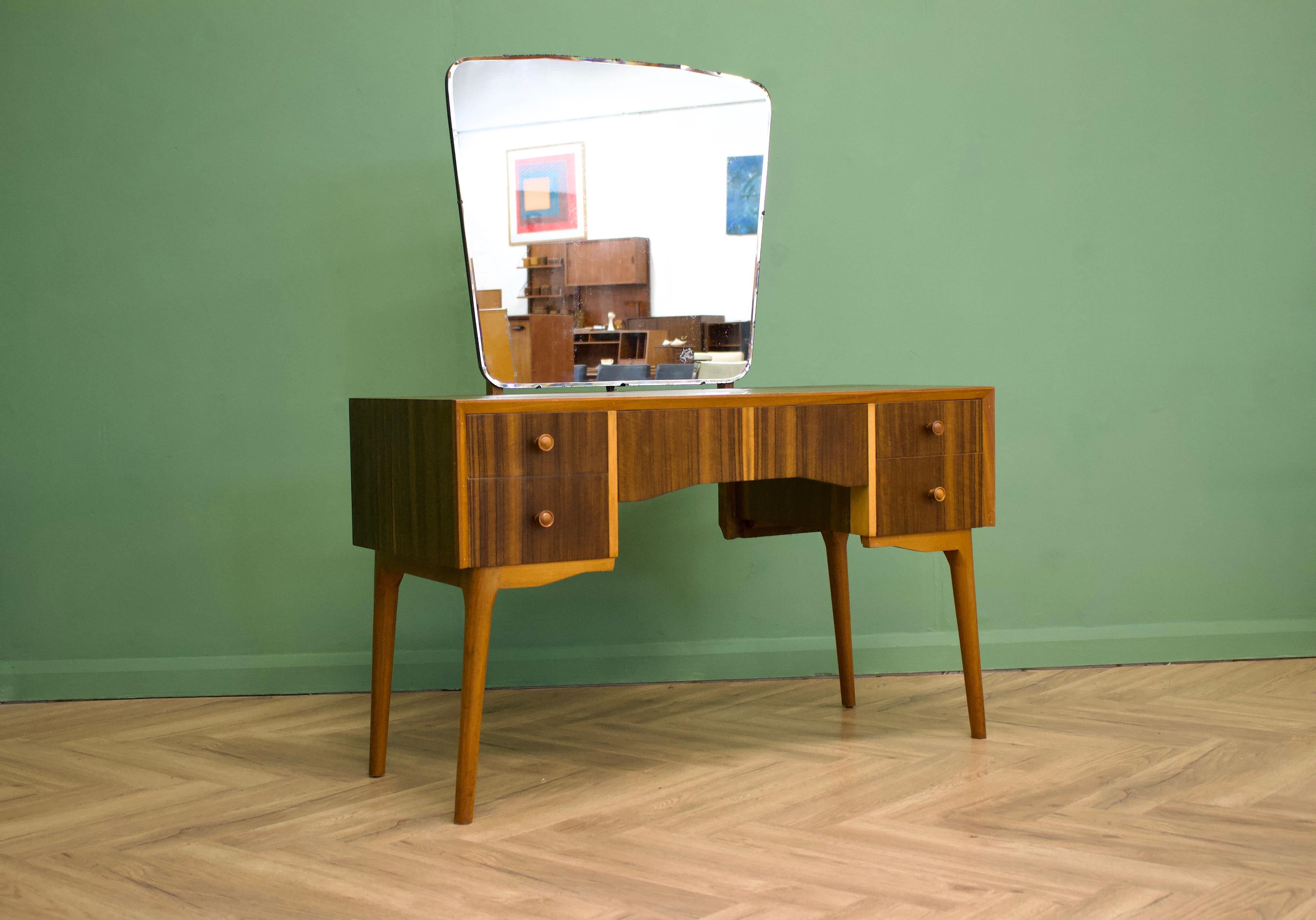 MidCentury Dressing Table in Walnut by Maple and Co, 1950s at 1stDibs