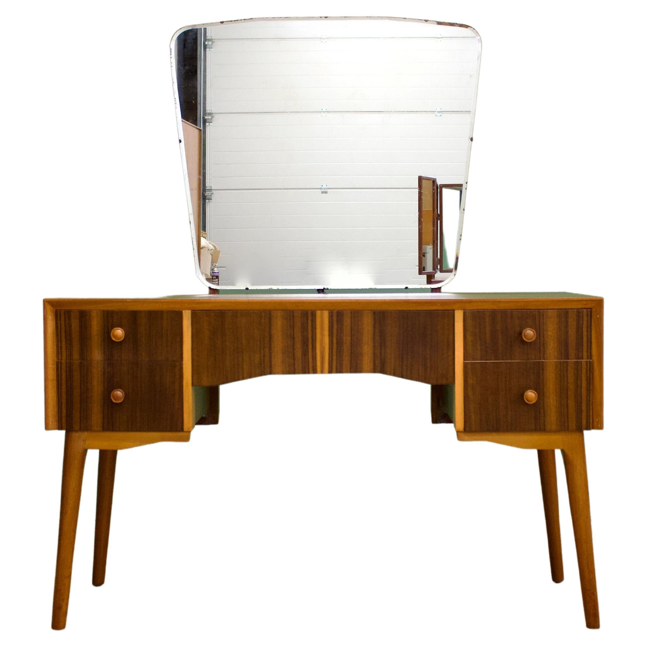 Mid-Century Dressing Table in Walnut by Maple & Co, 1950s