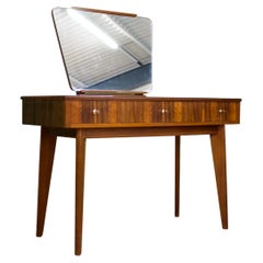 Retro Midcentury Dressing Table in Walnut from Morris of Glasgow, 1950s