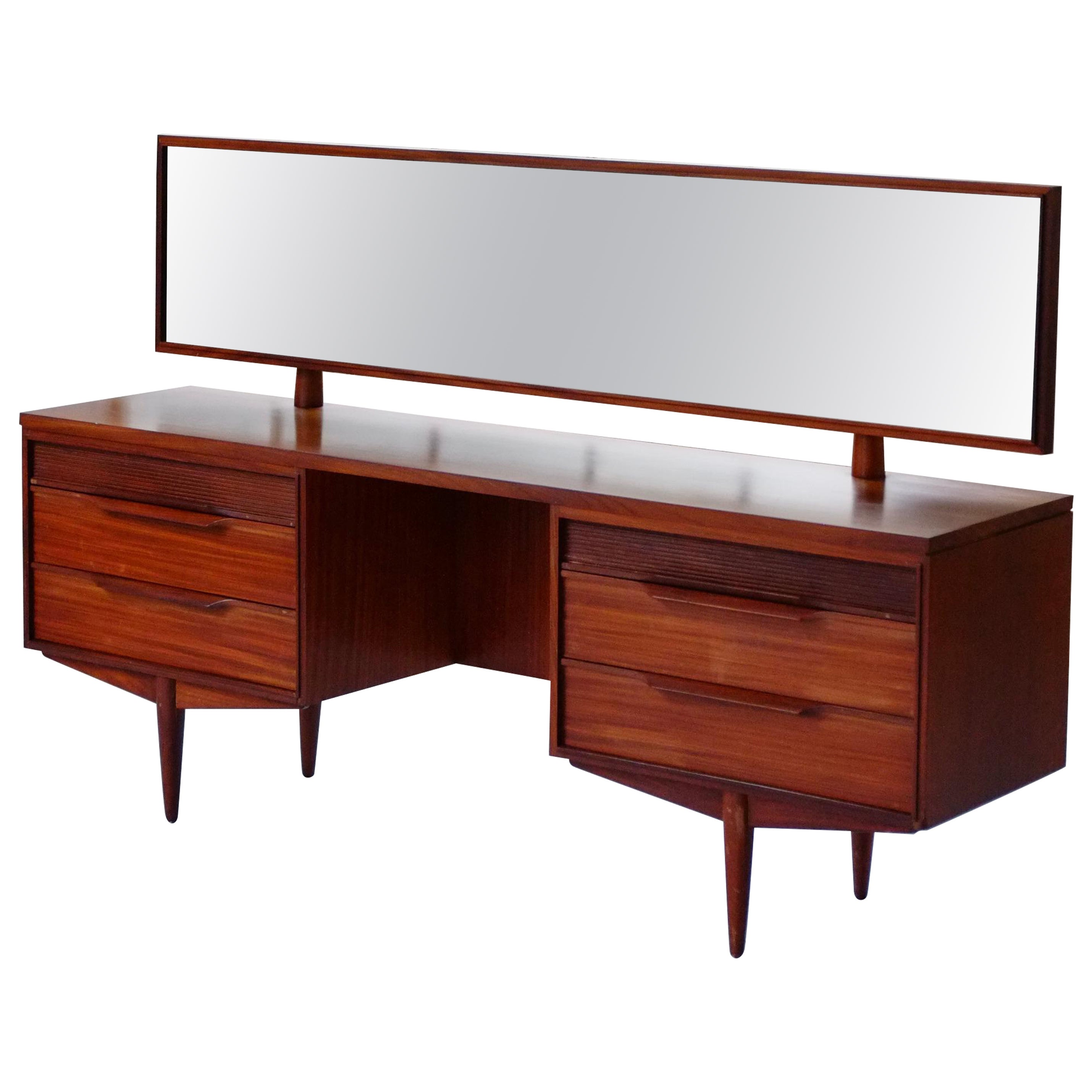 Mid Century Dressing Table & Stool by Arthur Edwards - English C1960