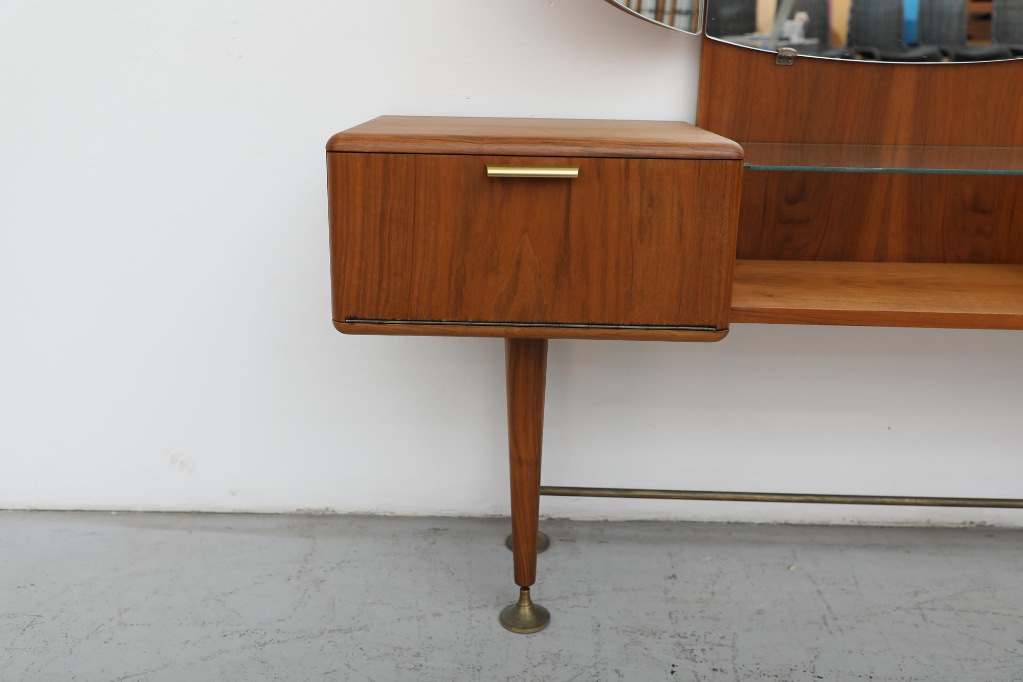 Mid-Century Dressing Table Vanity with Mirror by A.A. Patijn 6
