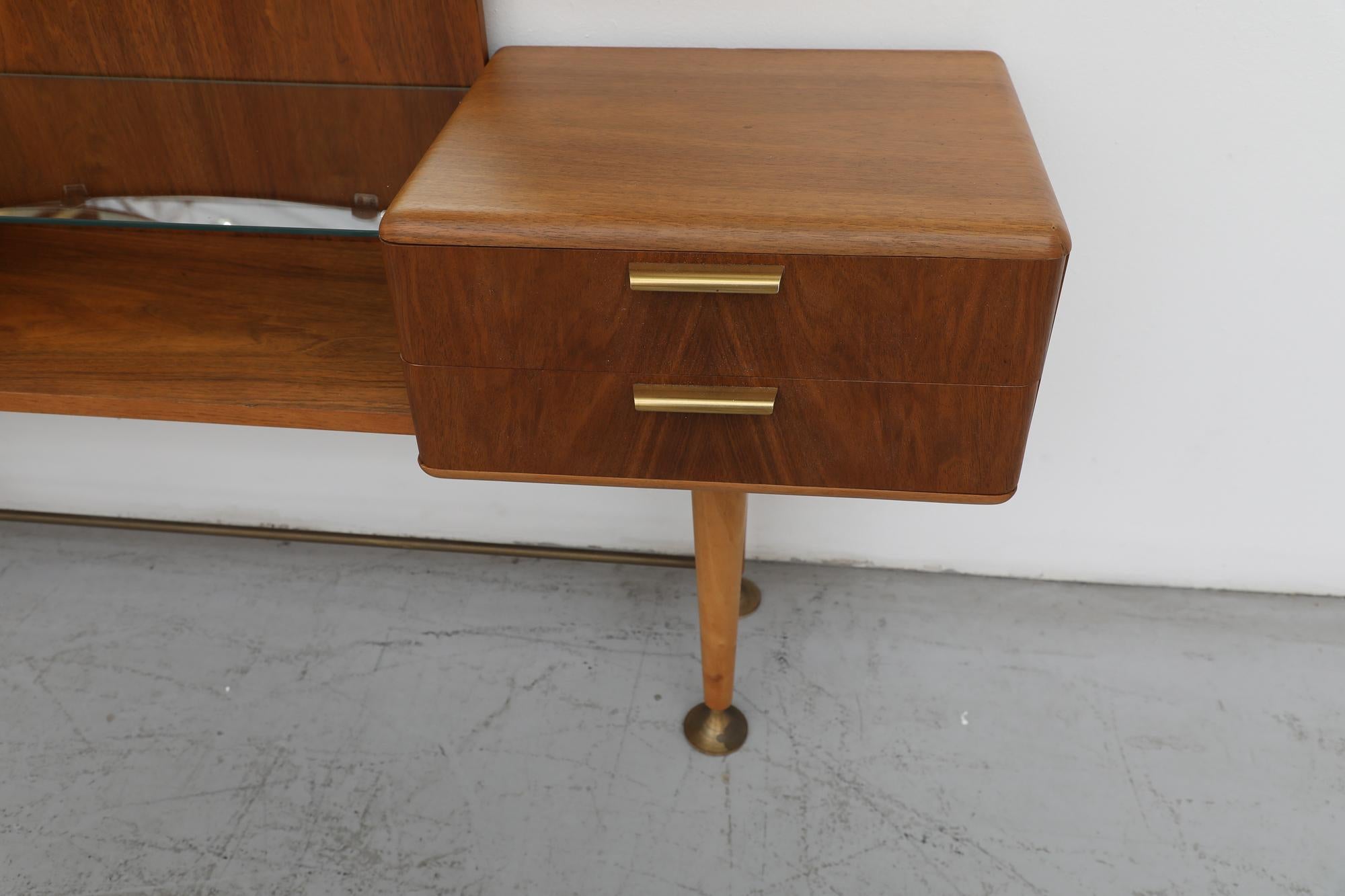 Mid-Century Dressing Table Vanity with Mirror by A.A. Patijn for Zijlstra, Holla 7