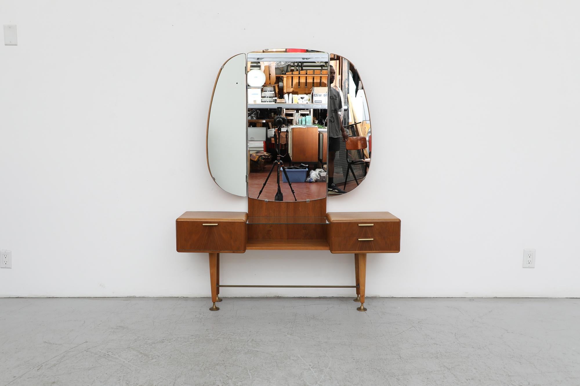 Mid-Century Dressing Table Vanity with Mirror by A.A. Patijn for Zijlstra, Holla 11