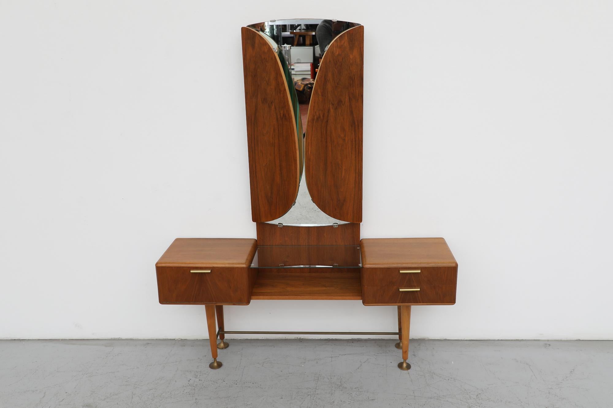 Mid-Century Dressing Table Vanity with Mirror by A.A. Patijn for Zijlstra, Holla 1
