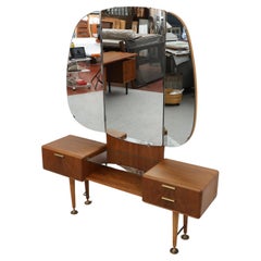 Mid-Century Dressing Table Vanity with Mirror by A.A. Patijn for Zijlstra, Holla