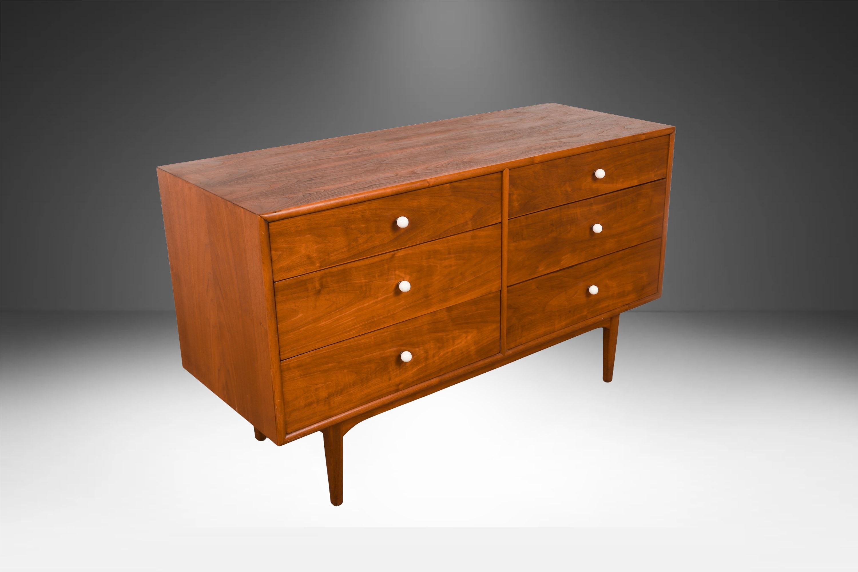 American Mid Century Drexel Declaration Kipp Stewart Double Dresser For Sale