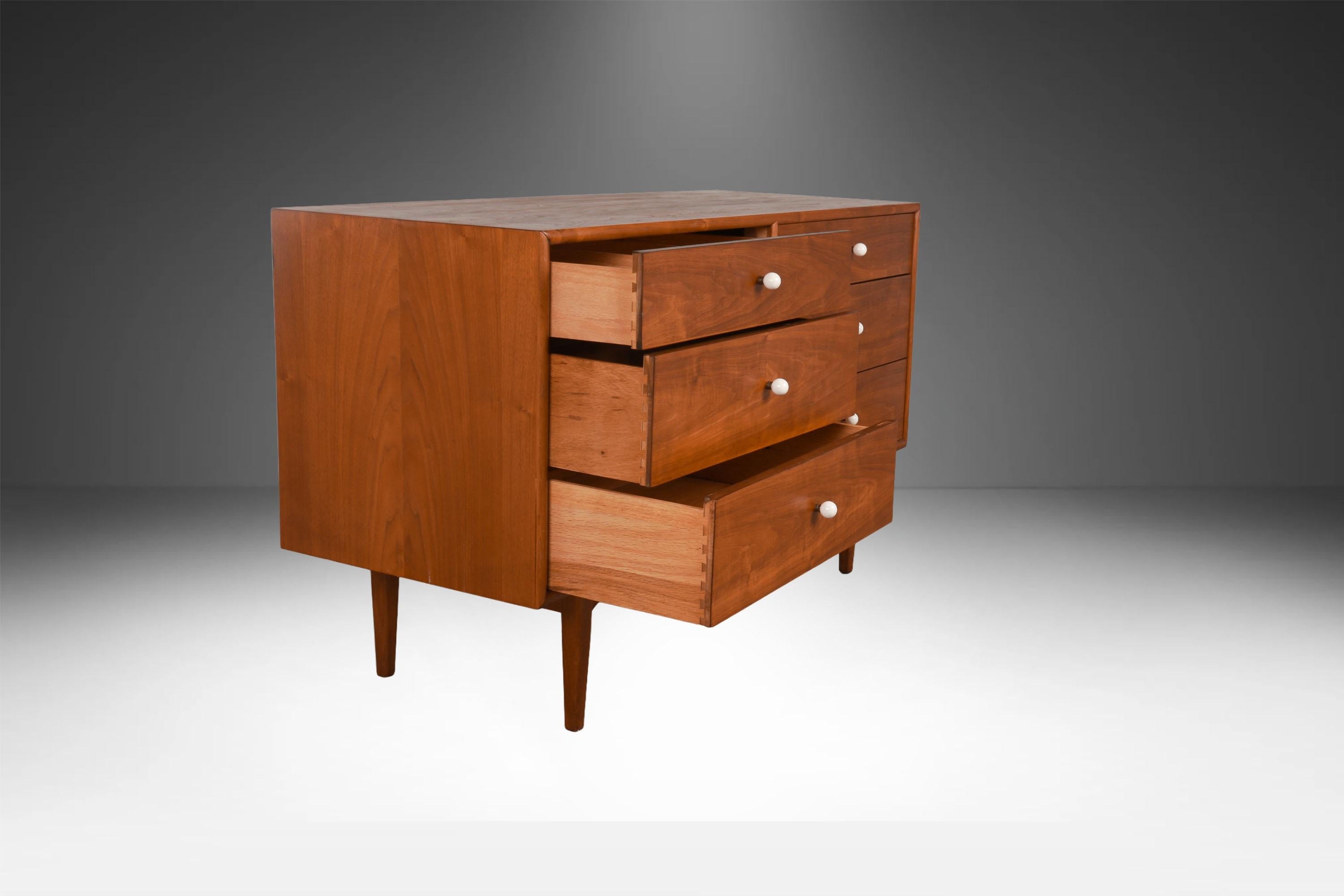 Mid Century Drexel Declaration Kipp Stewart Double Dresser In Fair Condition For Sale In Baltimore, MD